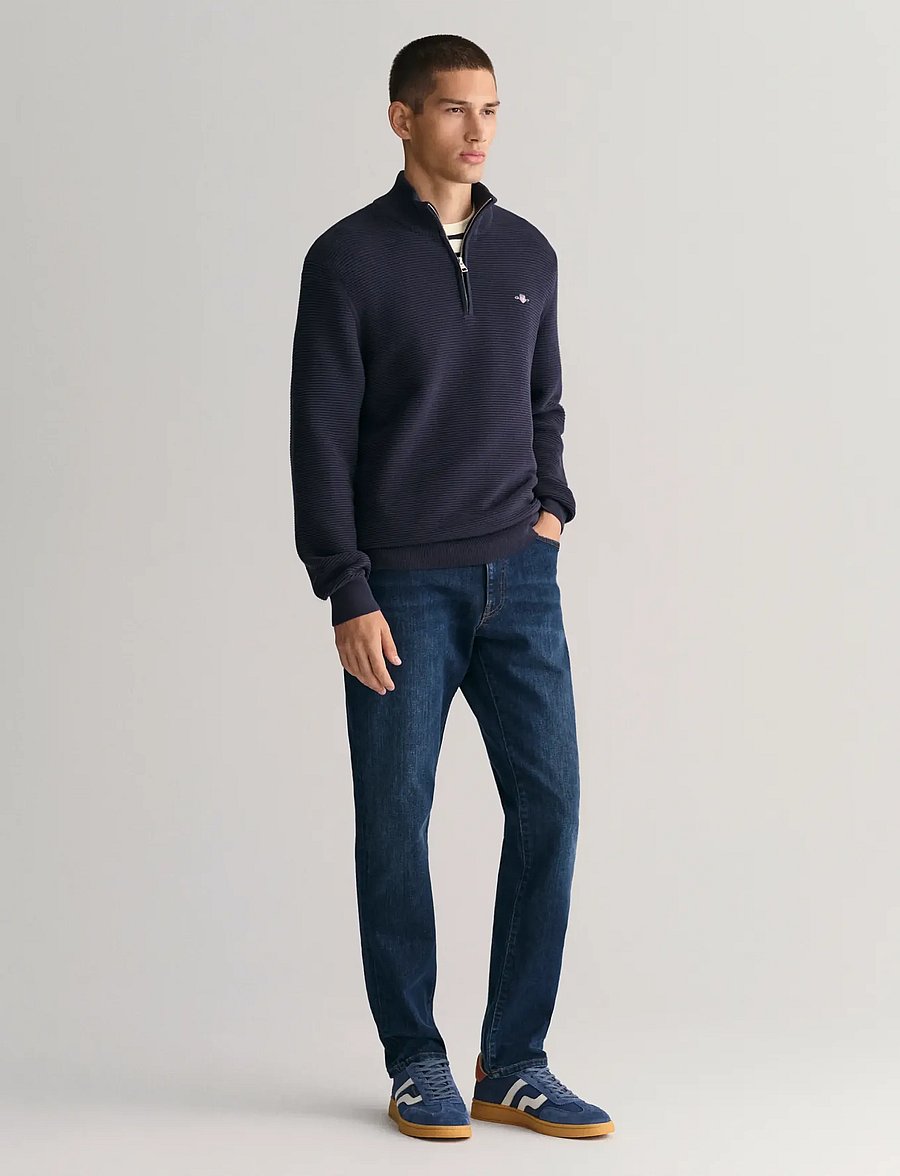 Gant - SLIM GANT JEANS - slim jeans - dark blue worn in - 0