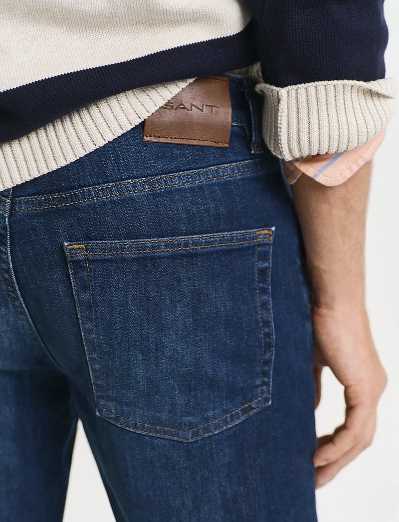 GANT - SLIM GANT JEANS - slim jeans - dark blue worn in - 4