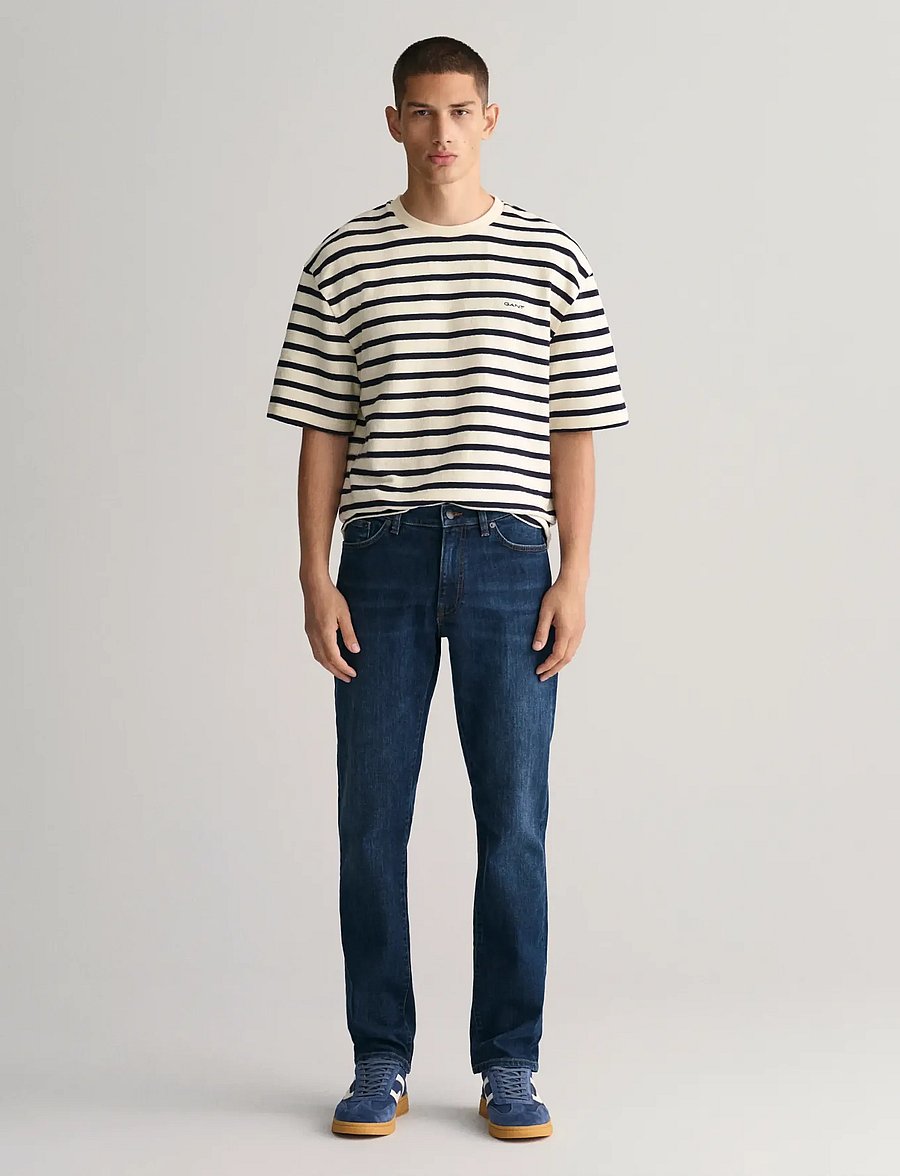 Gant - SLIM GANT JEANS - slim jeans - dark blue worn in - 4