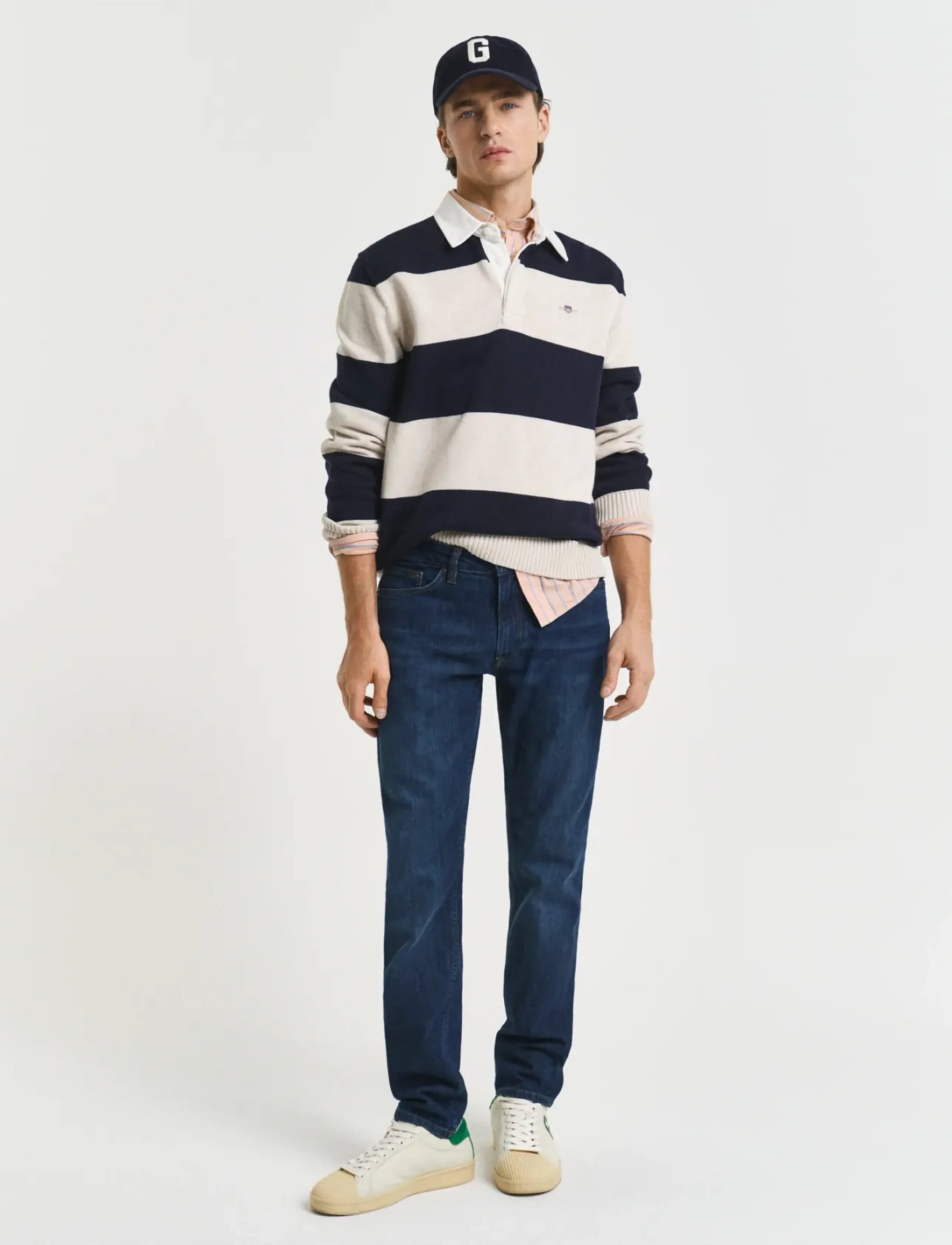 Gant SLIM GANT JEANS - Jeans - DARK BLUE WORN IN / navy