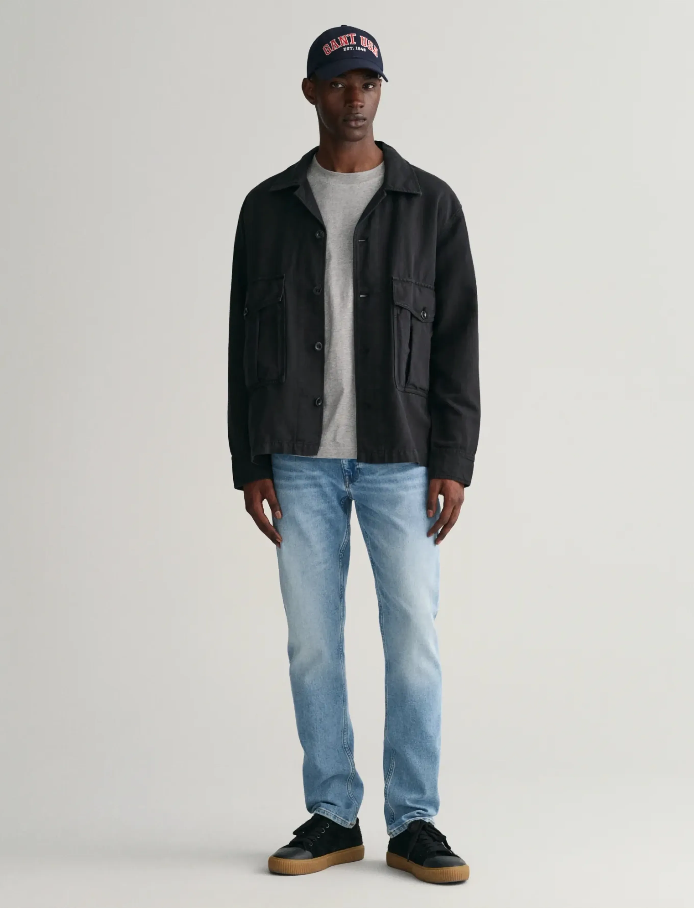 Gant - SLIM GANT JEANS - aptempti džinsai - light blue vintage - 5