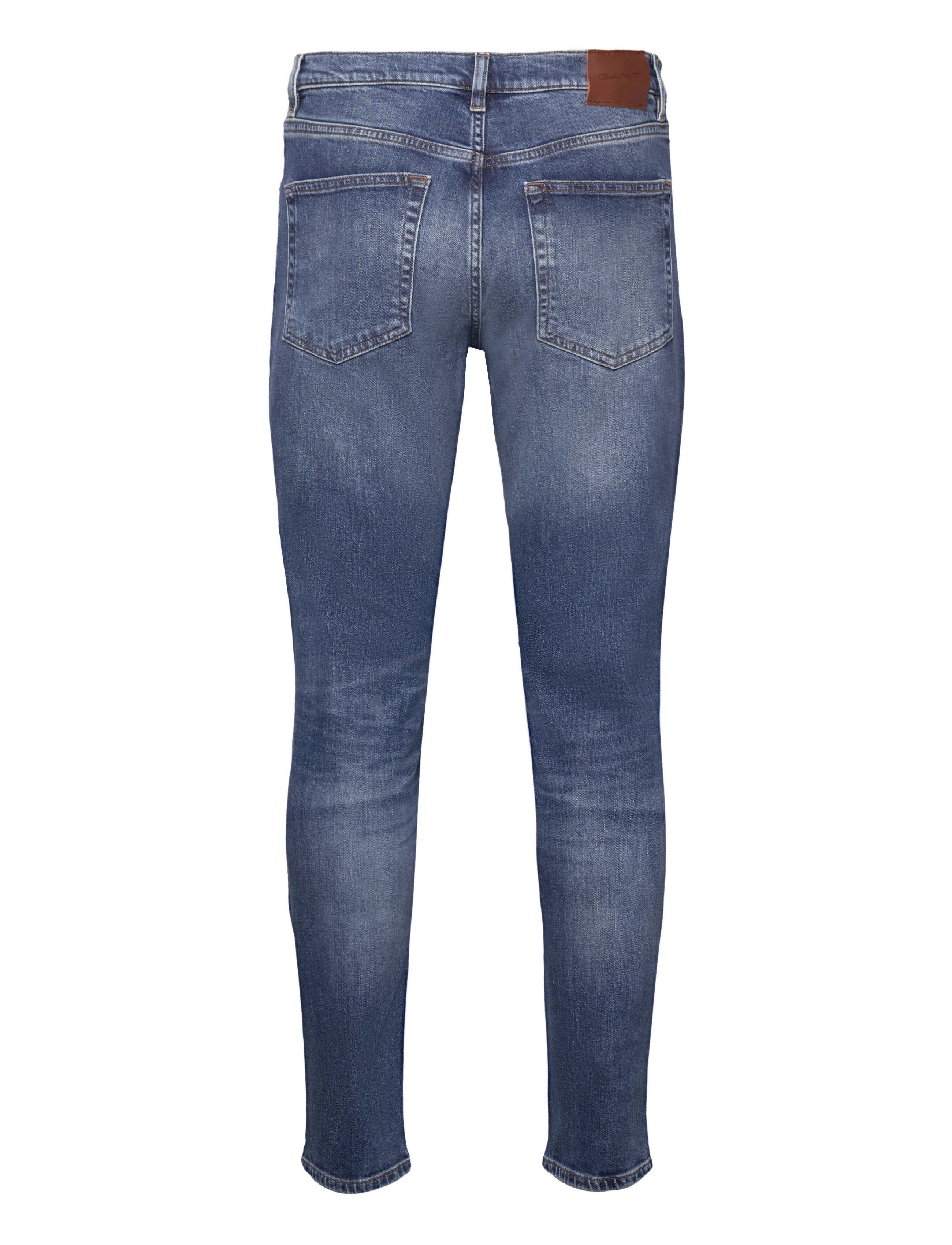 Gant - SLIM GANT JEANS - kitsad teksad - mid blue vintage - 2