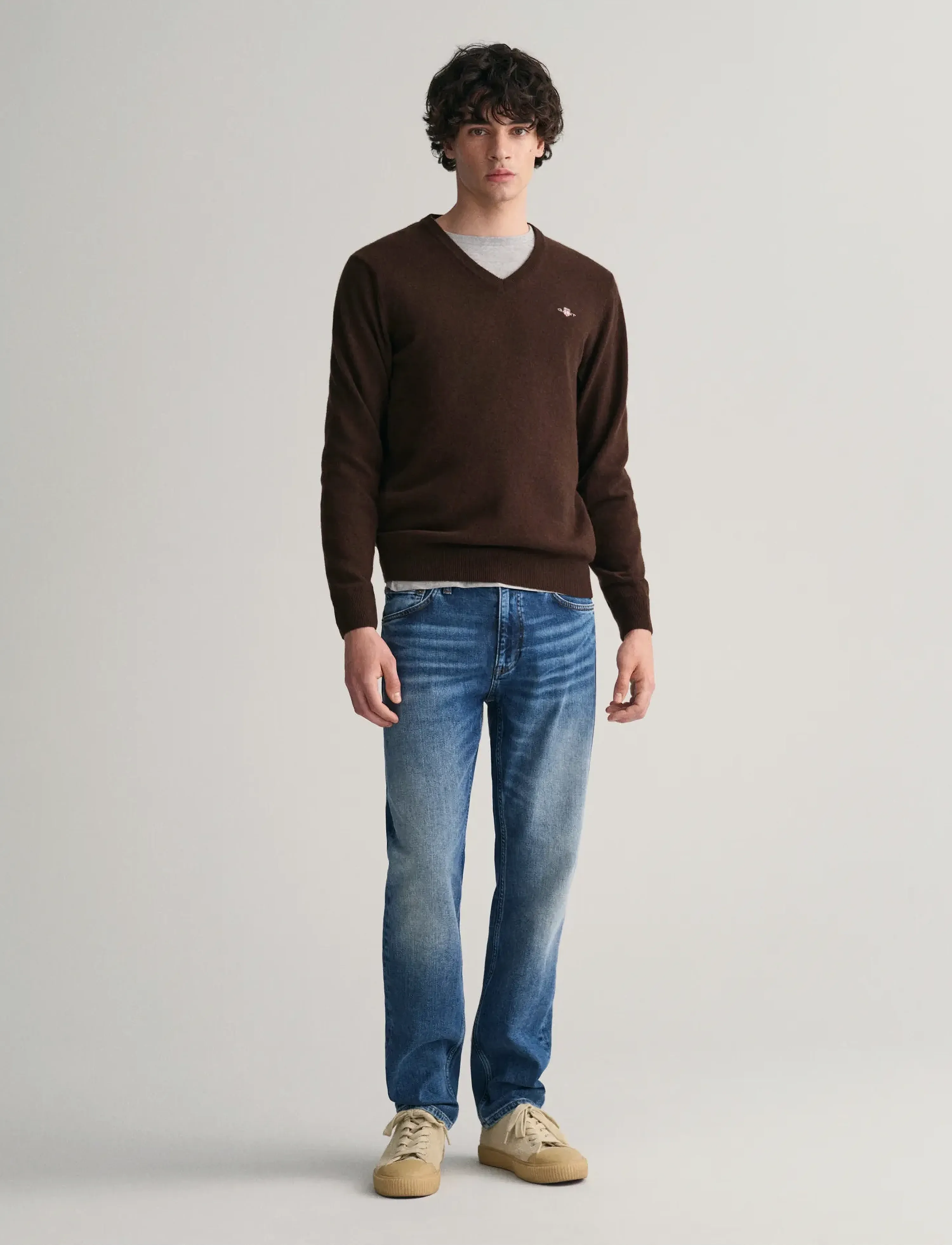 Gant - SLIM GANT JEANS - kitsad teksad - mid blue vintage - 5