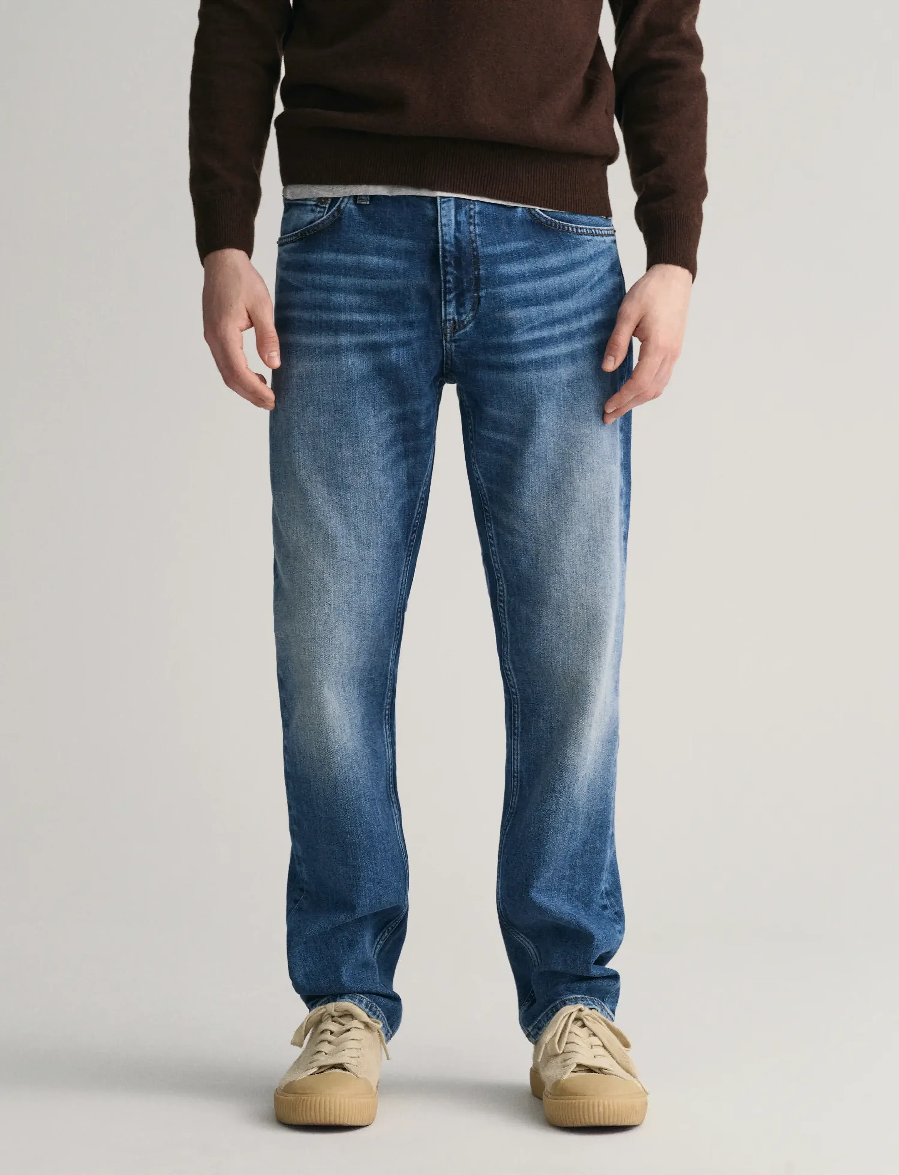 Gant SLIM GANT JEANS - Streetstyle - MID BLUE VINTAGE / blue