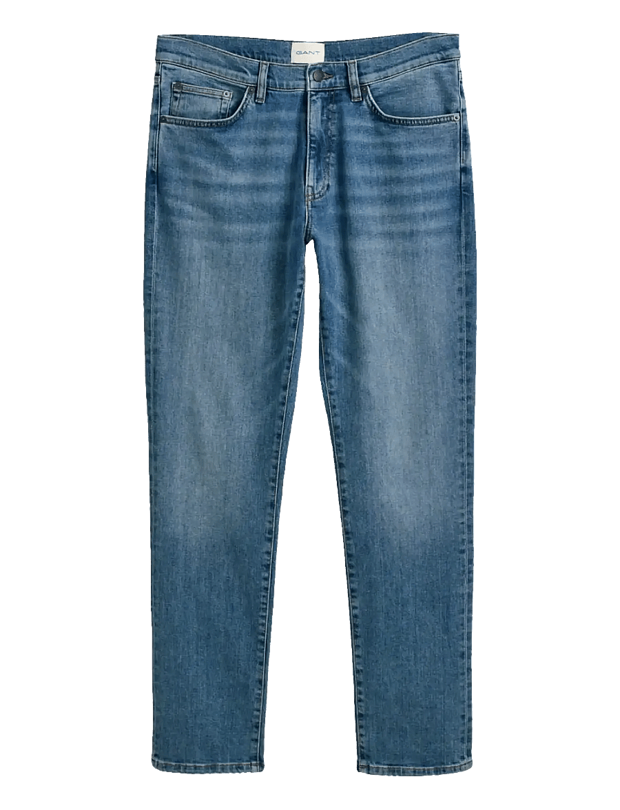 Gant - SLIM GANT JEANS - slim jeans - mid blue worn in - 1