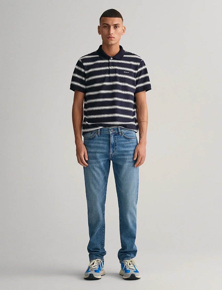 Gant - SLIM GANT JEANS - slim jeans - mid blue worn in - 5