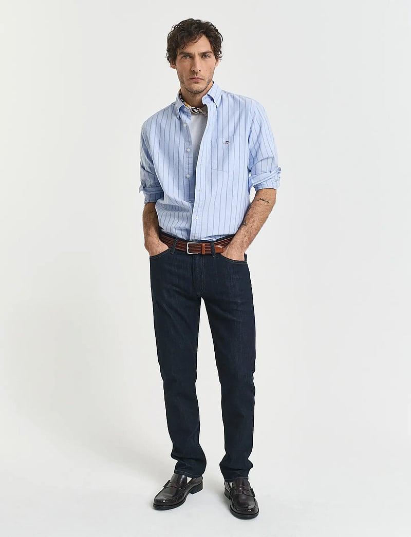 GANT - REGULAR GANT JEANS - regular jeans - dark blue - 0