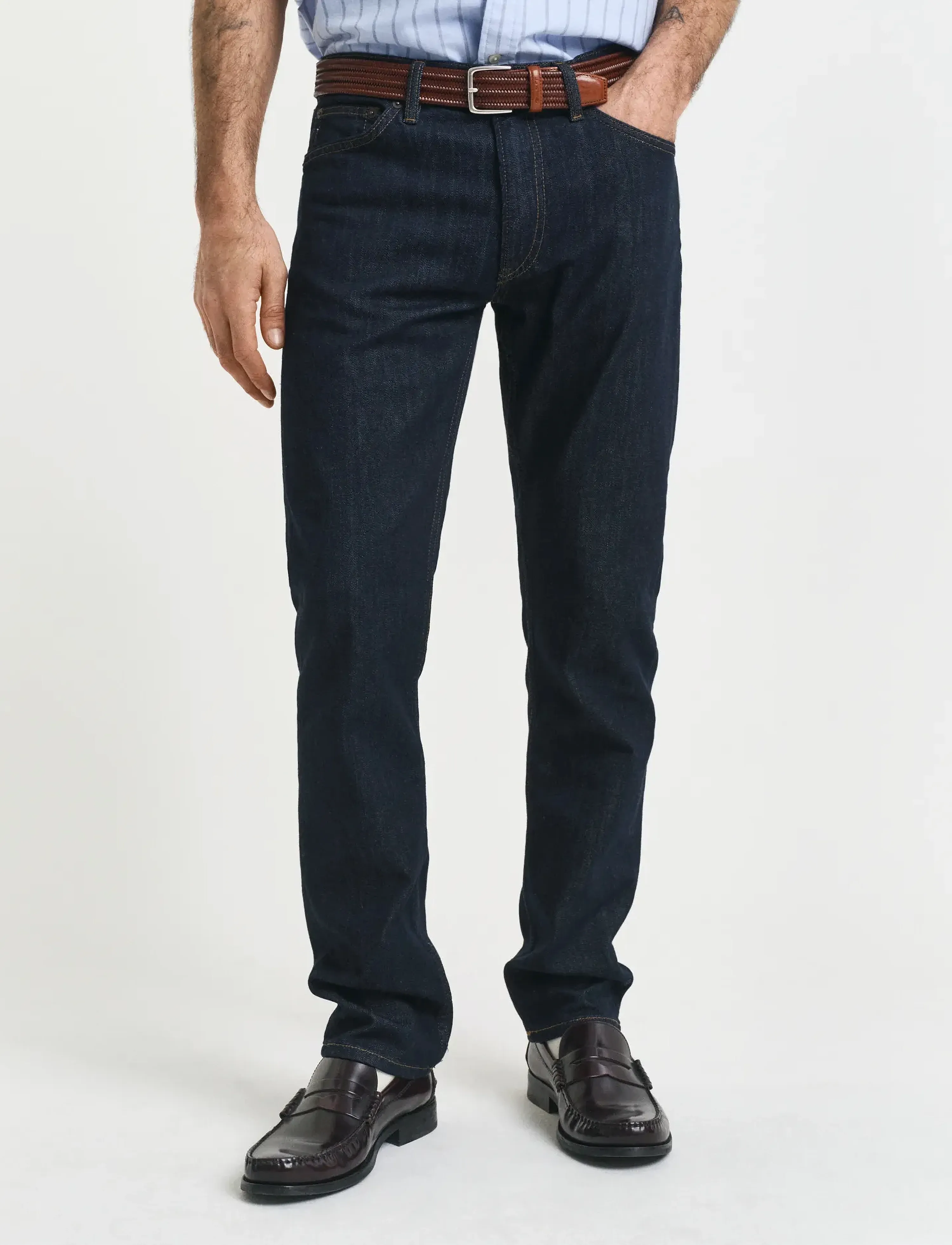 Gant - REGULAR GANT JEANS - regular jeans - dark blue - 4