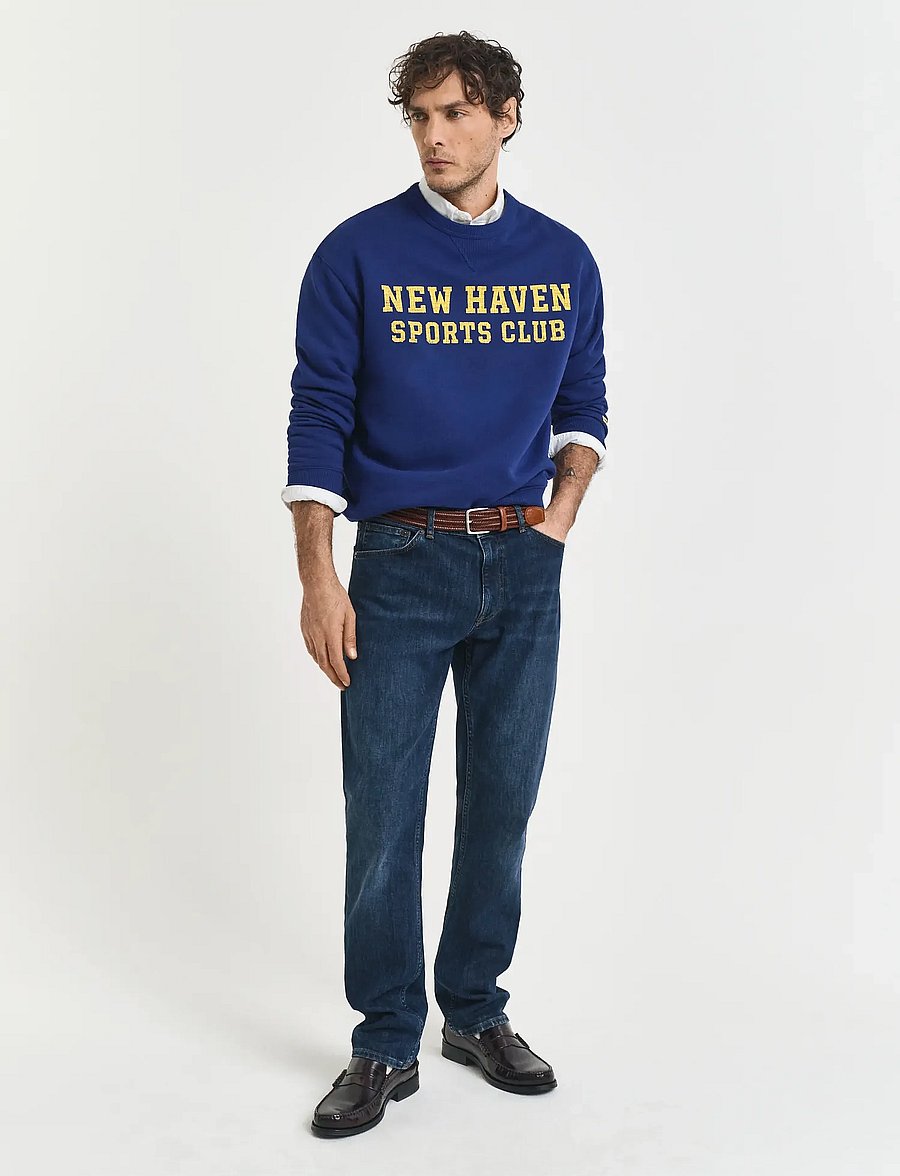 Gant - REGULAR GANT JEANS - regular jeans - dark blue worn in - 0