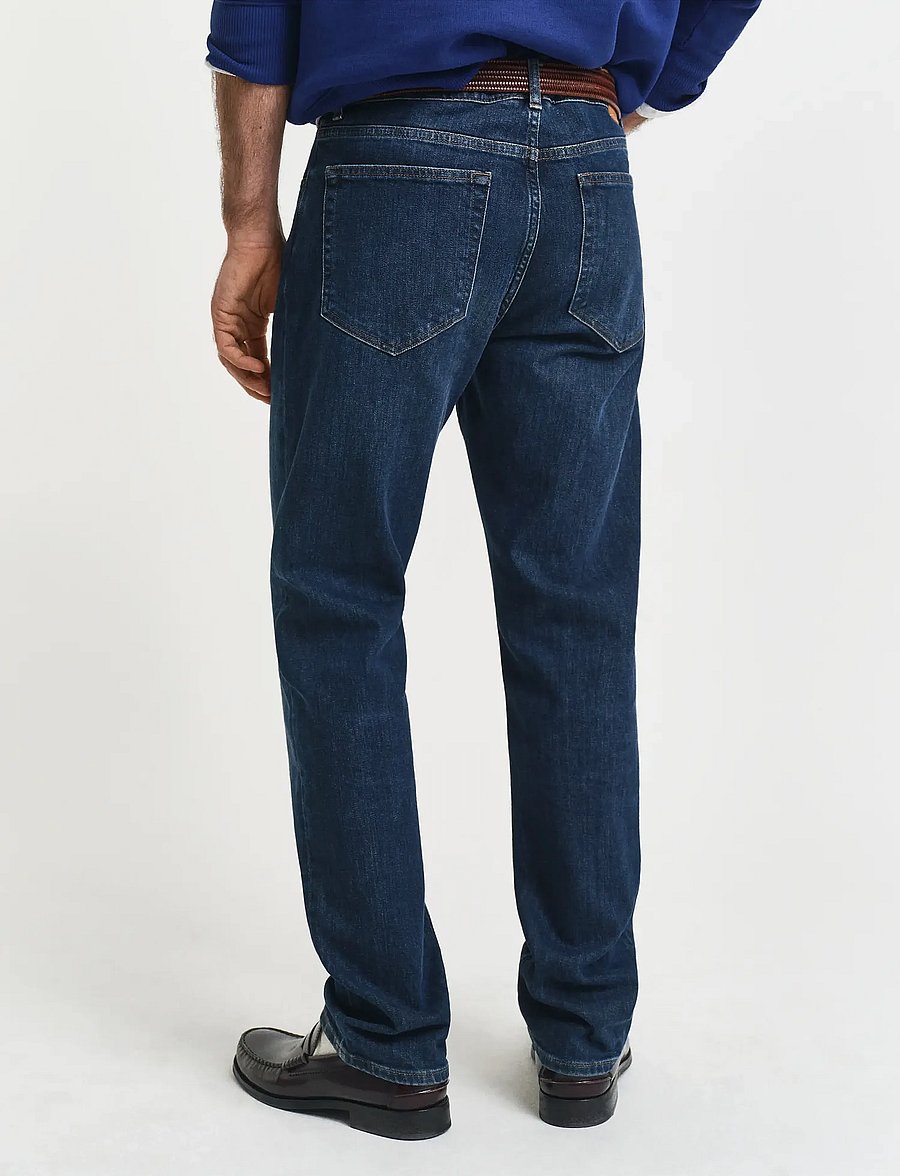 Gant - REGULAR GANT JEANS - regular jeans - dark blue worn in - 3