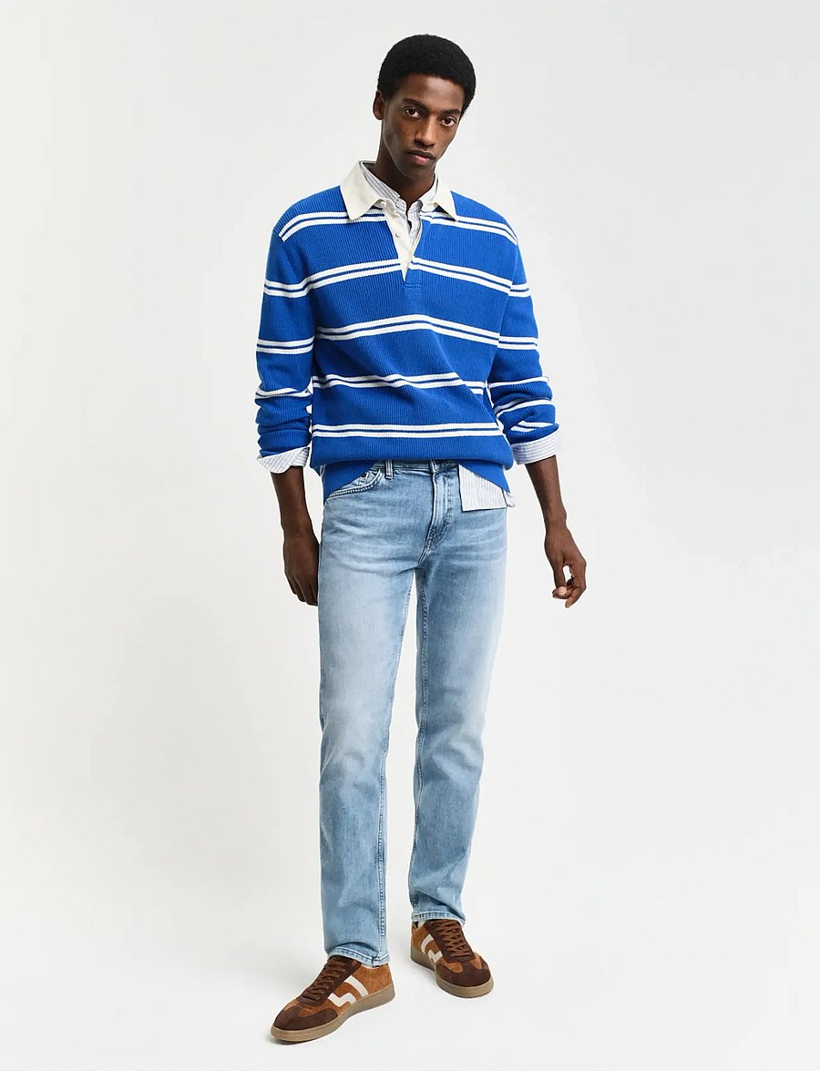 Gant - REGULAR GANT JEANS - normale jeans - light blue vintage - 0