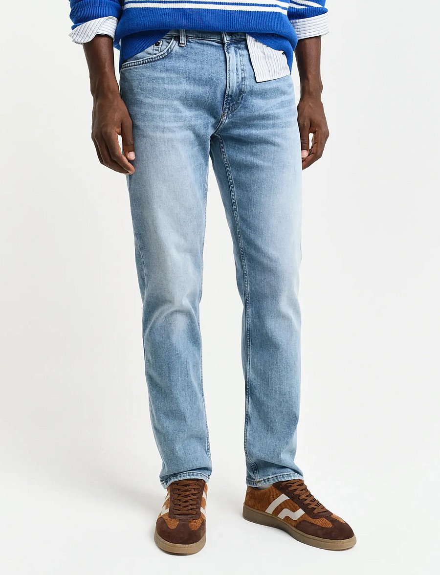 Gant - REGULAR GANT JEANS - normale jeans - light blue vintage - 4