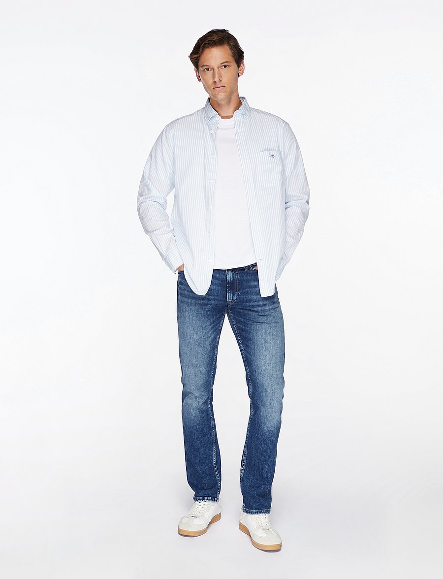 Gant - REGULAR GANT JEANS - regular jeans - mid blue vintage - 2