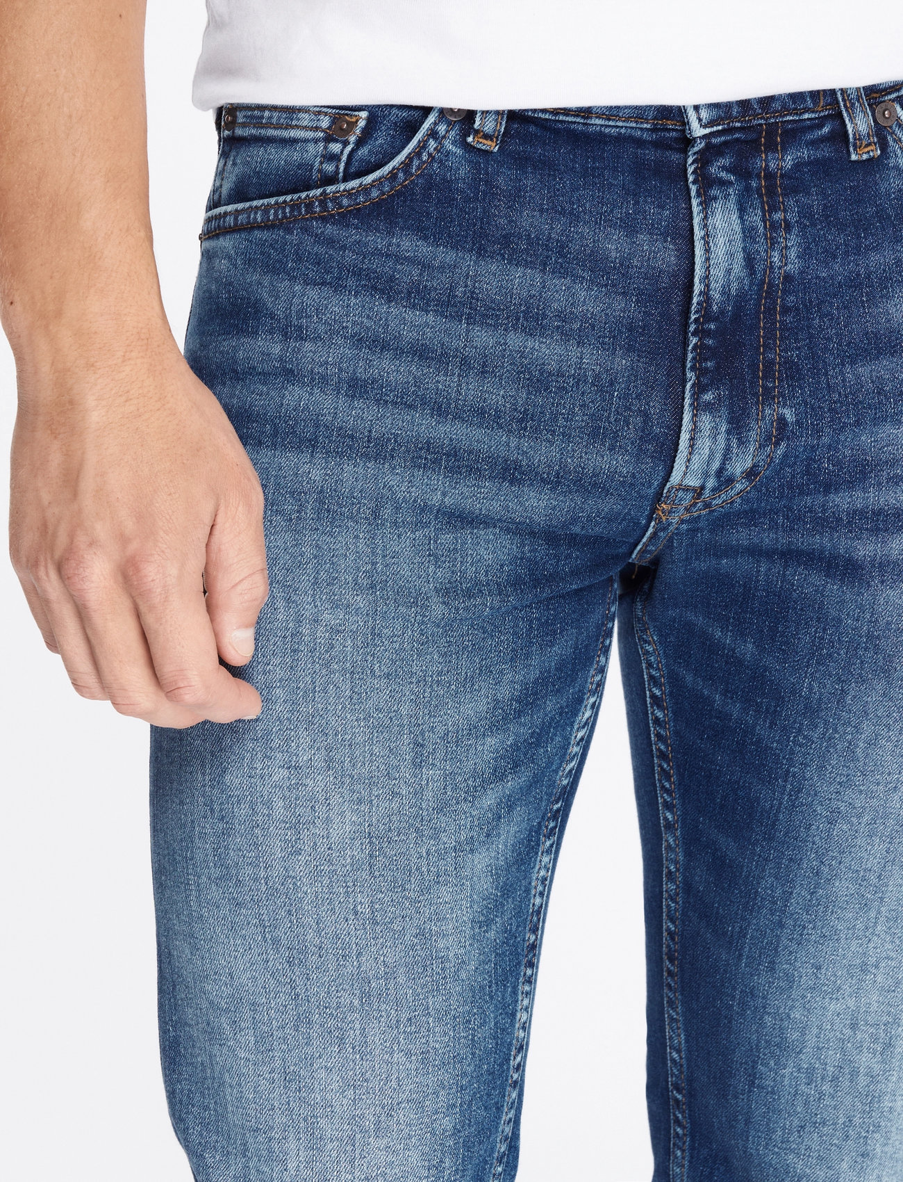 GANT - REGULAR GANT JEANS - tavalised teksad - mid blue vintage - 5