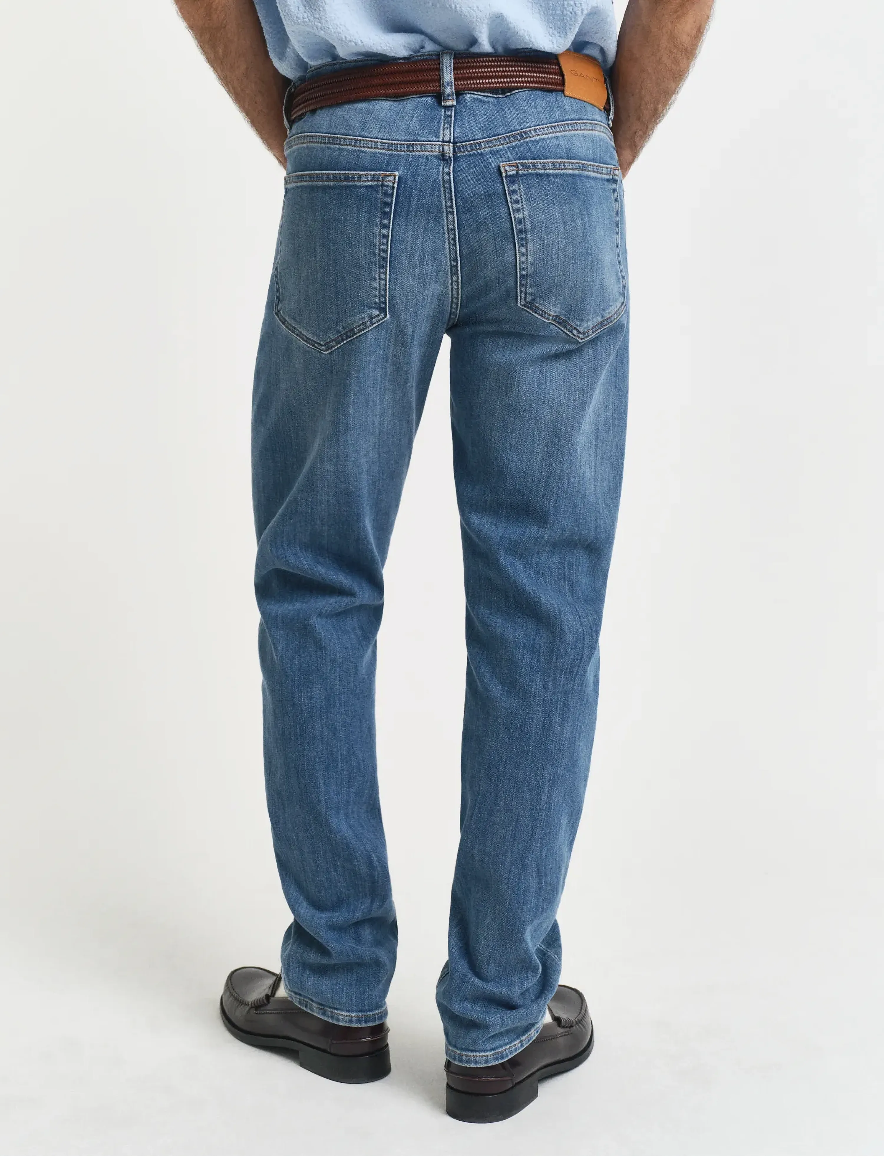 Gant - REGULAR GANT JEANS - regular jeans - mid blue worn in - 3