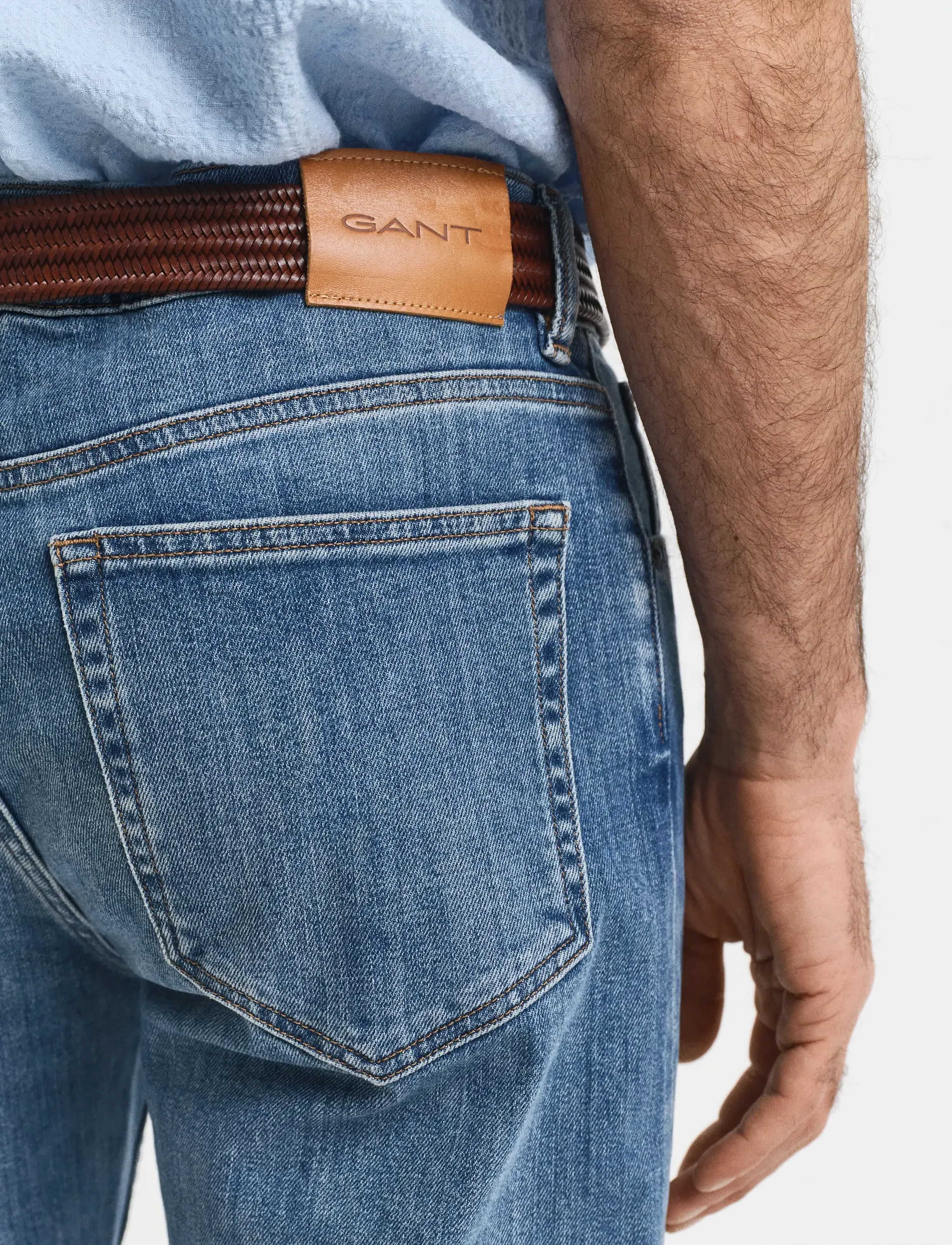 Gant - REGULAR GANT JEANS - regular jeans - mid blue worn in - 4
