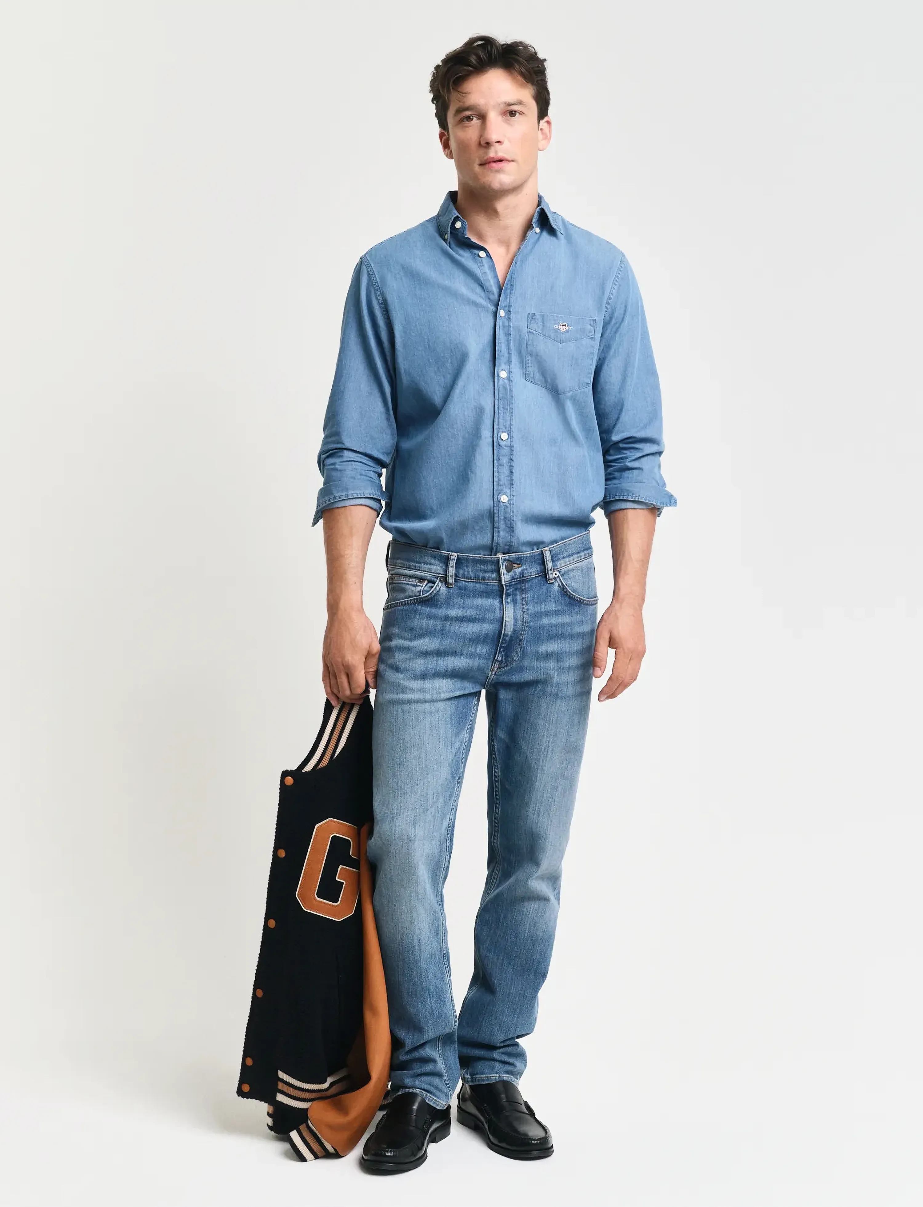 Gant - REGULAR GANT JEANS - regular jeans - mid blue worn in - 5