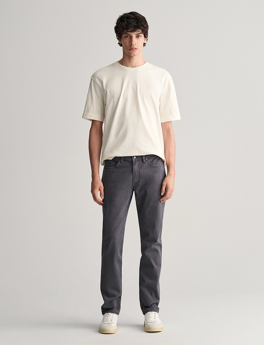 Gant - SLIM DESERT JEANS - slim jeans - antracite - 0