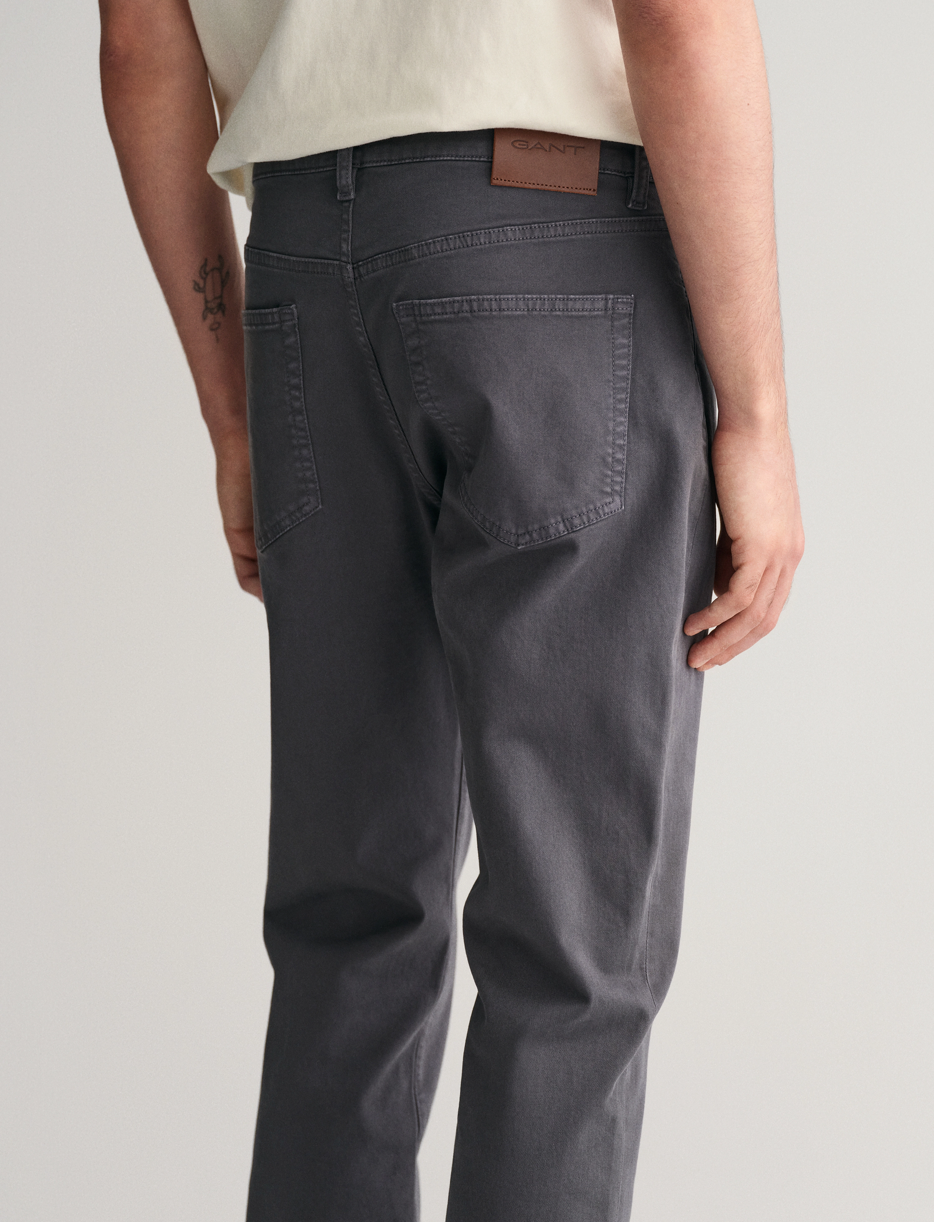 Gant - SLIM DESERT JEANS - slim jeans - antracite - 5