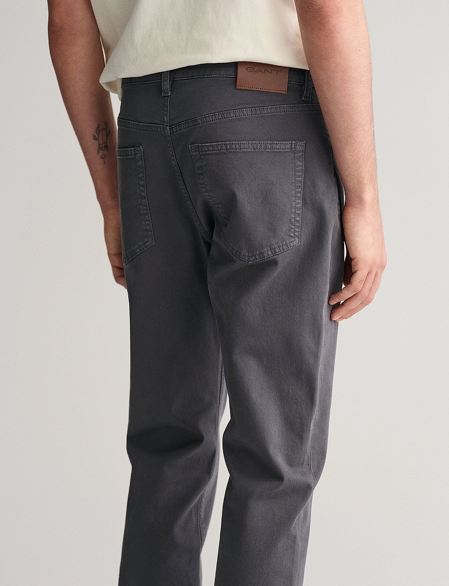 Gant - SLIM DESERT JEANS - slim jeans - antracite - 5