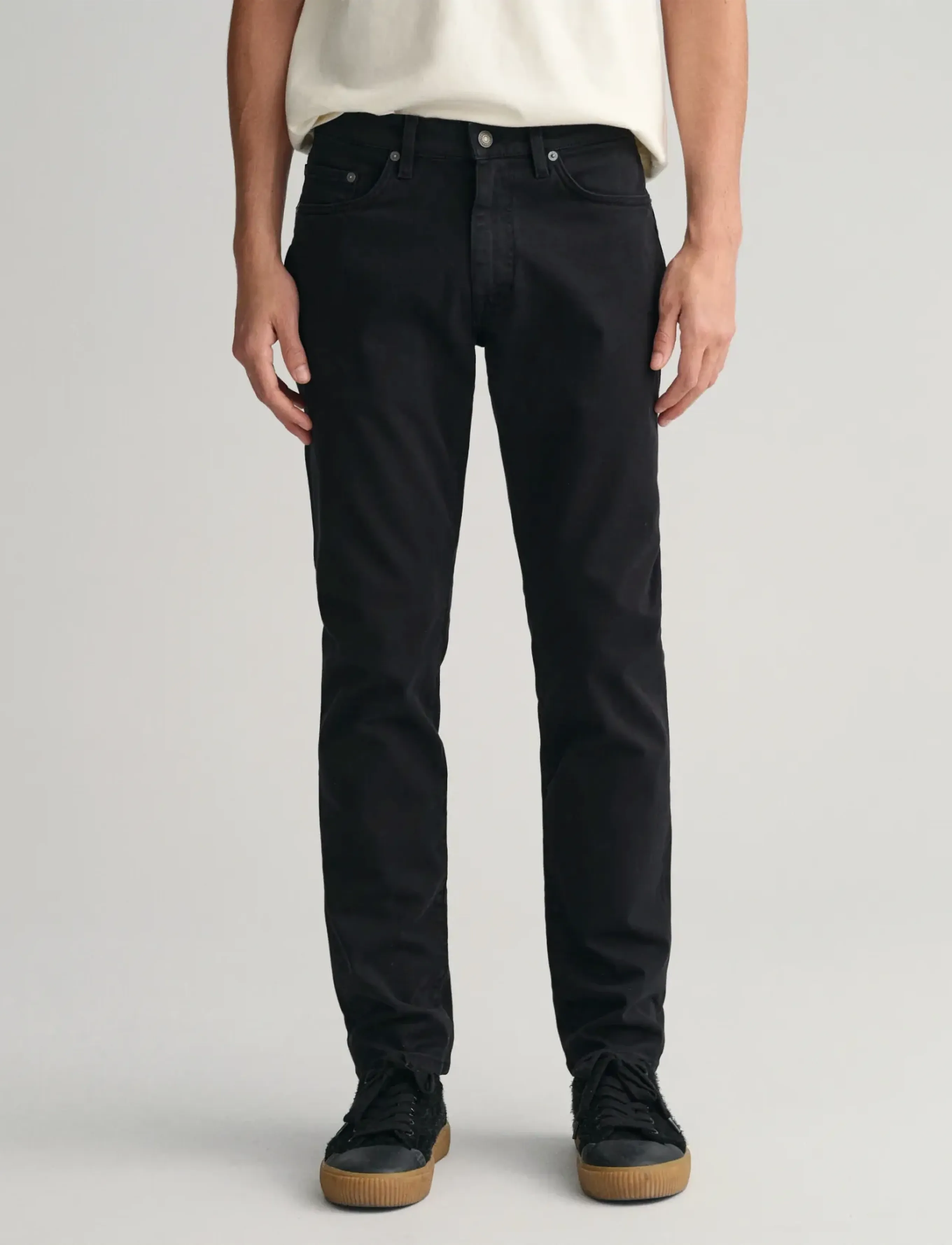 Gant SLIM DESERT JEANS - Streetstyle - BLACK / black