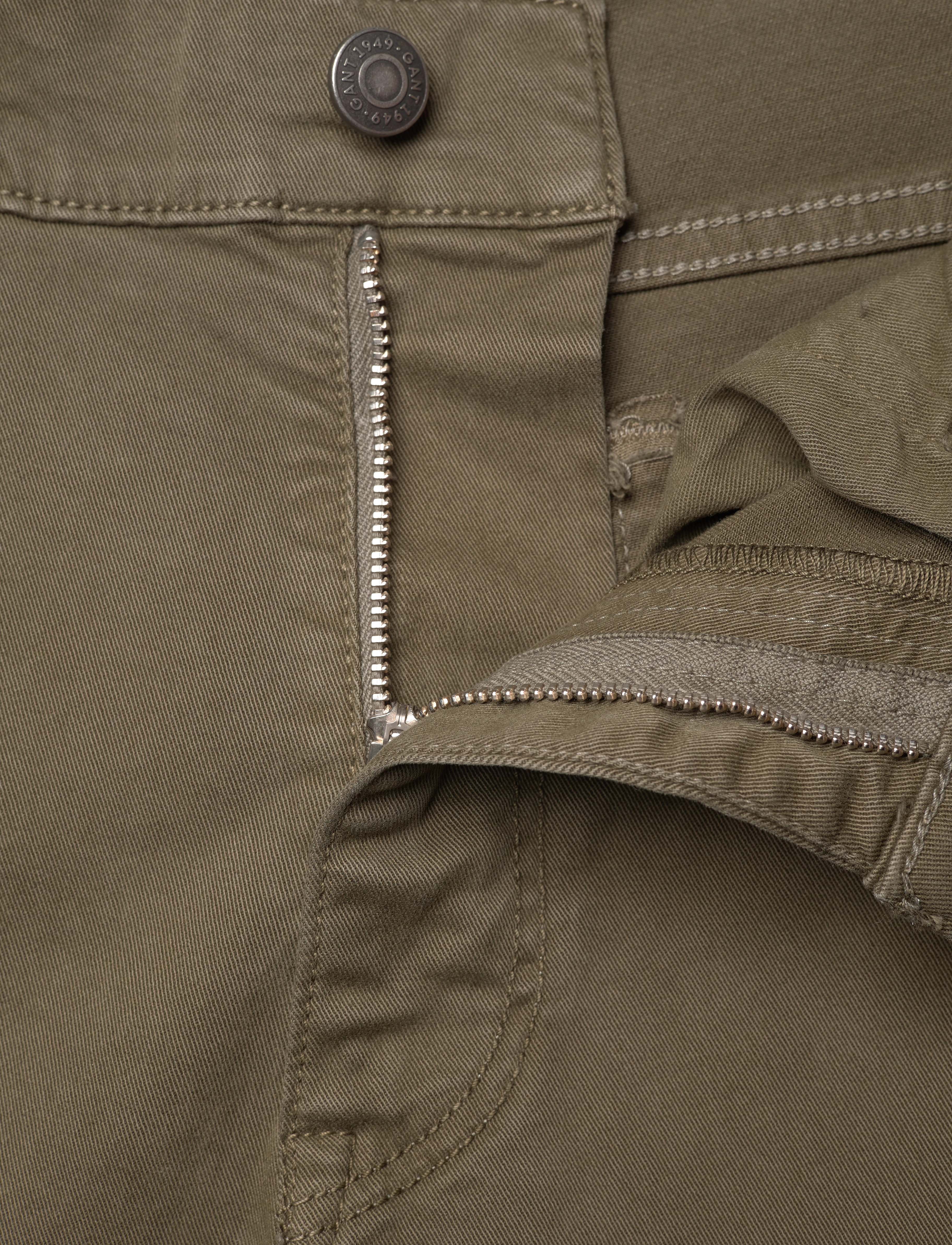 Gant - SLIM DESERT JEANS - spodnie & dżinsy - juniper green - 3