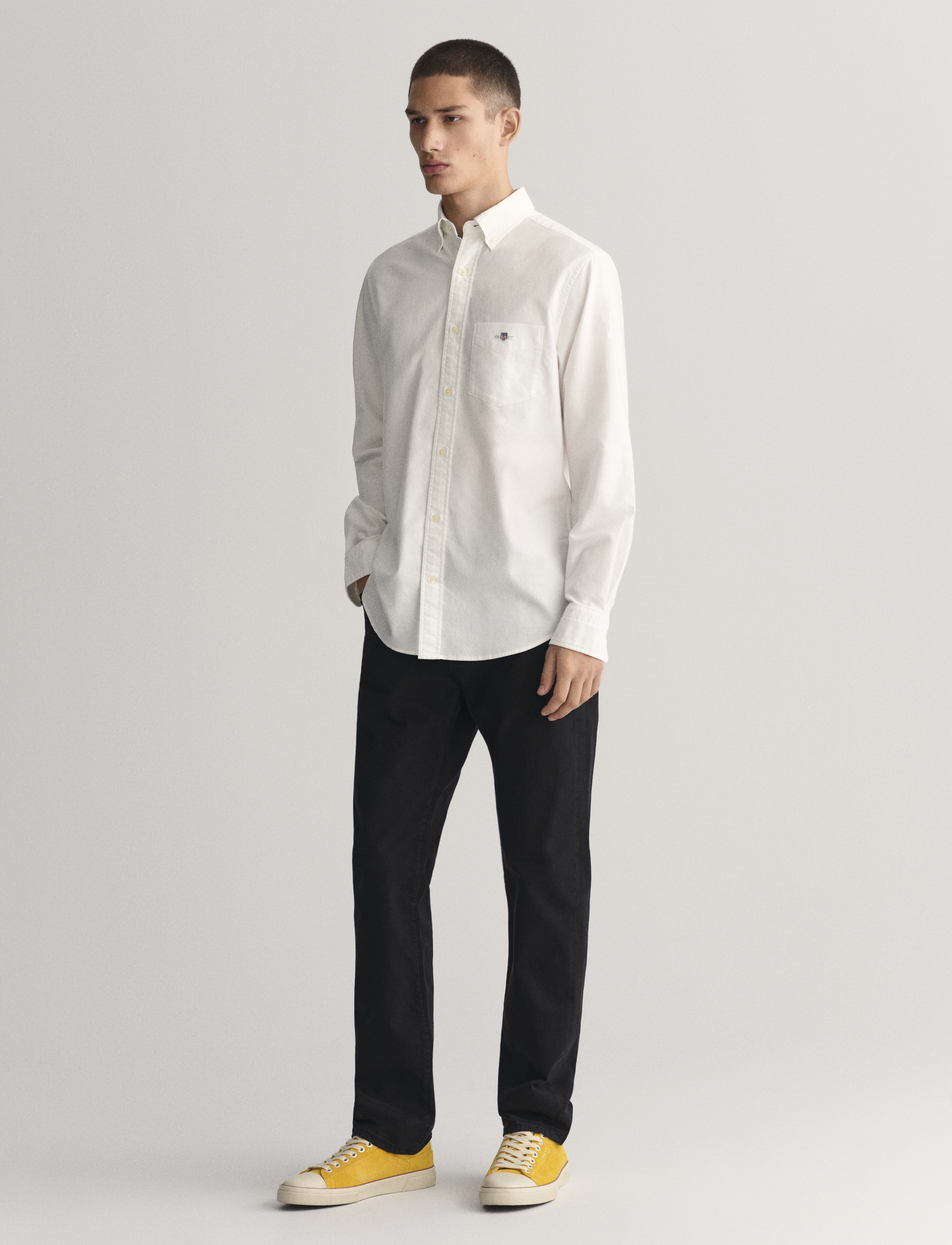 Gant - REGULAR DESERT JEANS - bukser & jeans - black - 5