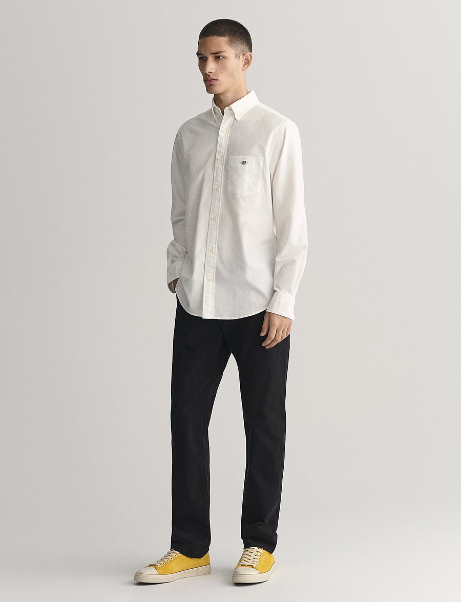 Gant - REGULAR DESERT JEANS - regular jeans - black - 5