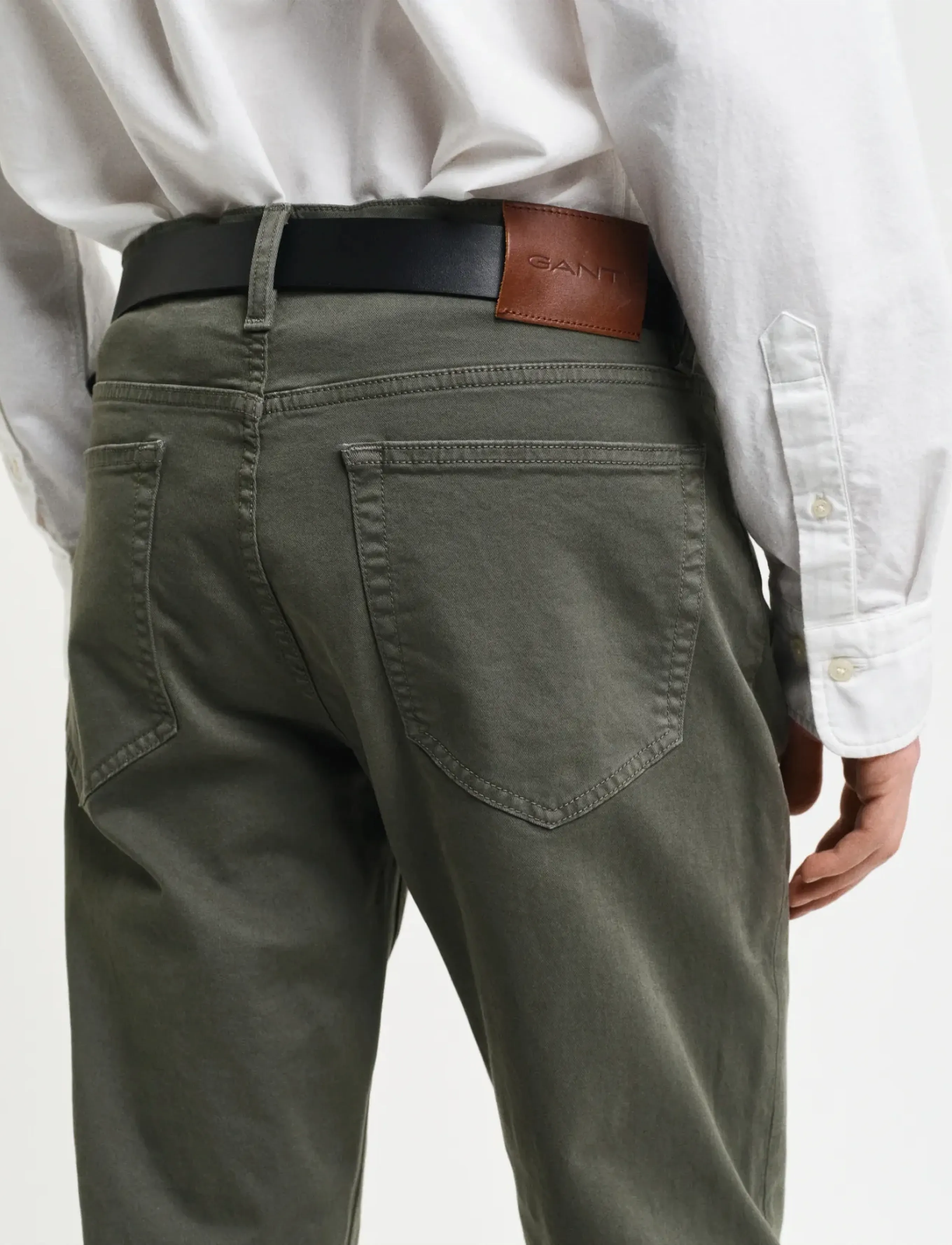 Gant - REGULAR DESERT JEANS - regular jeans - dark earthy green - 4