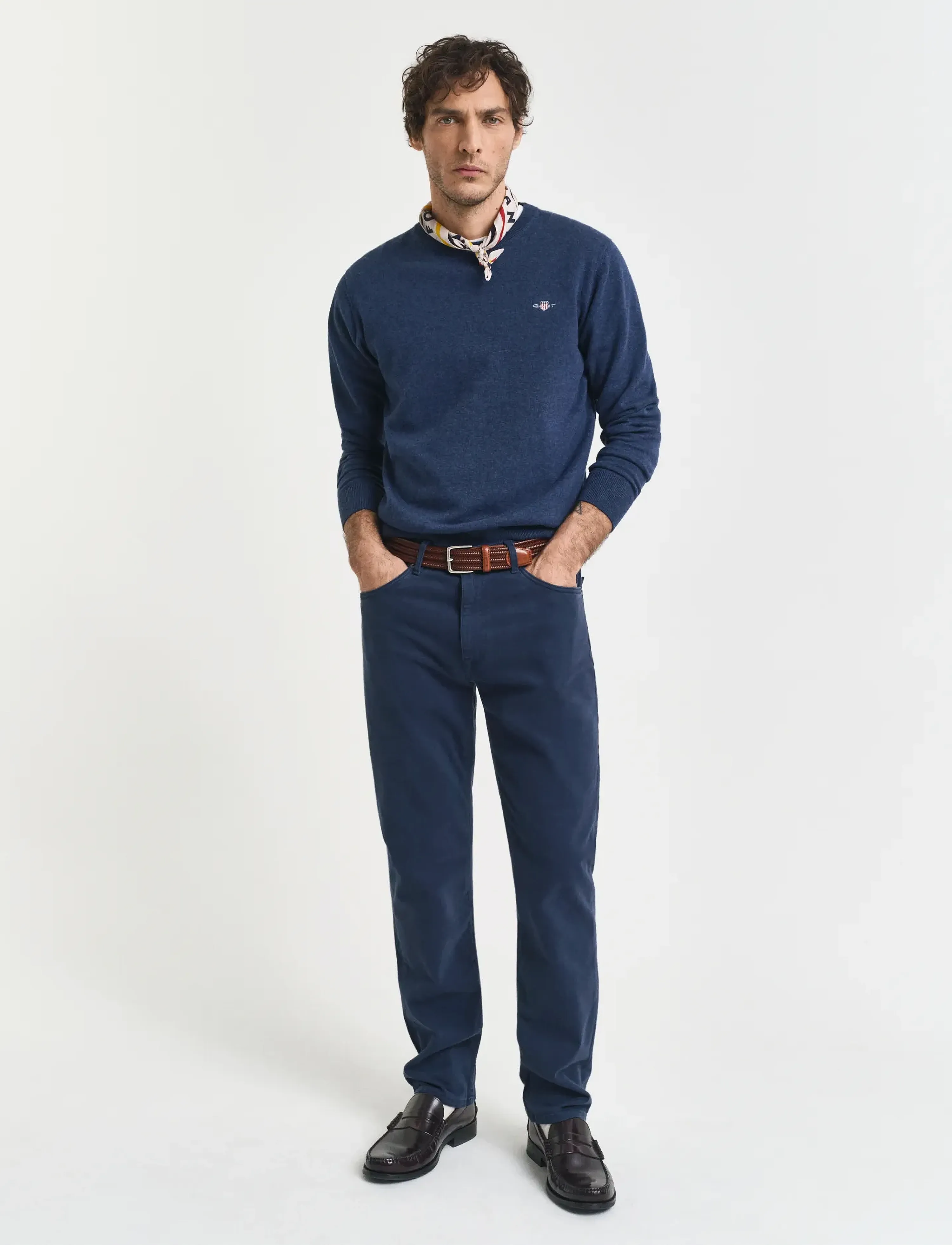 GANT REGULAR DESERT JEANS - Jeans - MARINE / navy