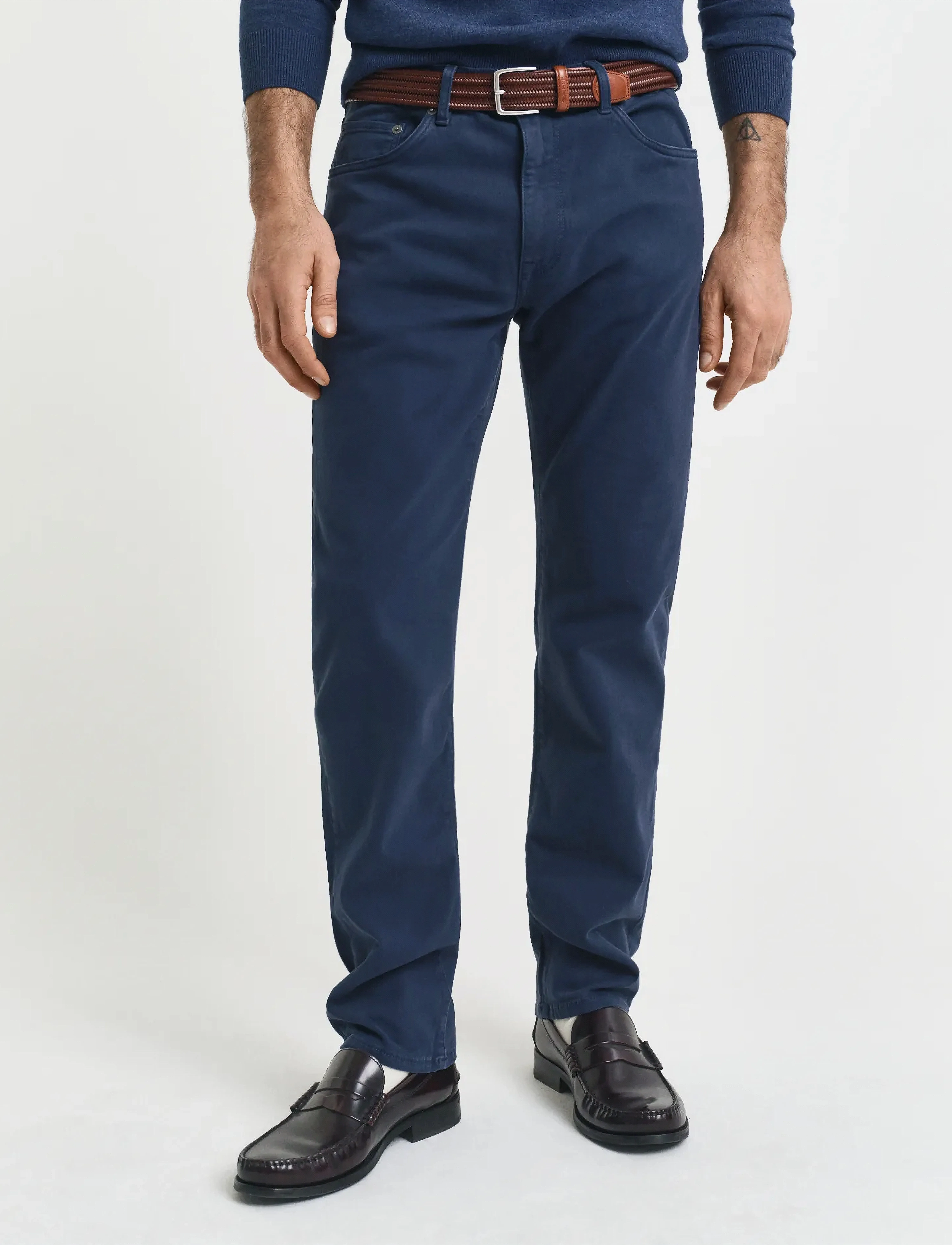 Gant - REGULAR DESERT JEANS - bukser & jeans - marine - 4