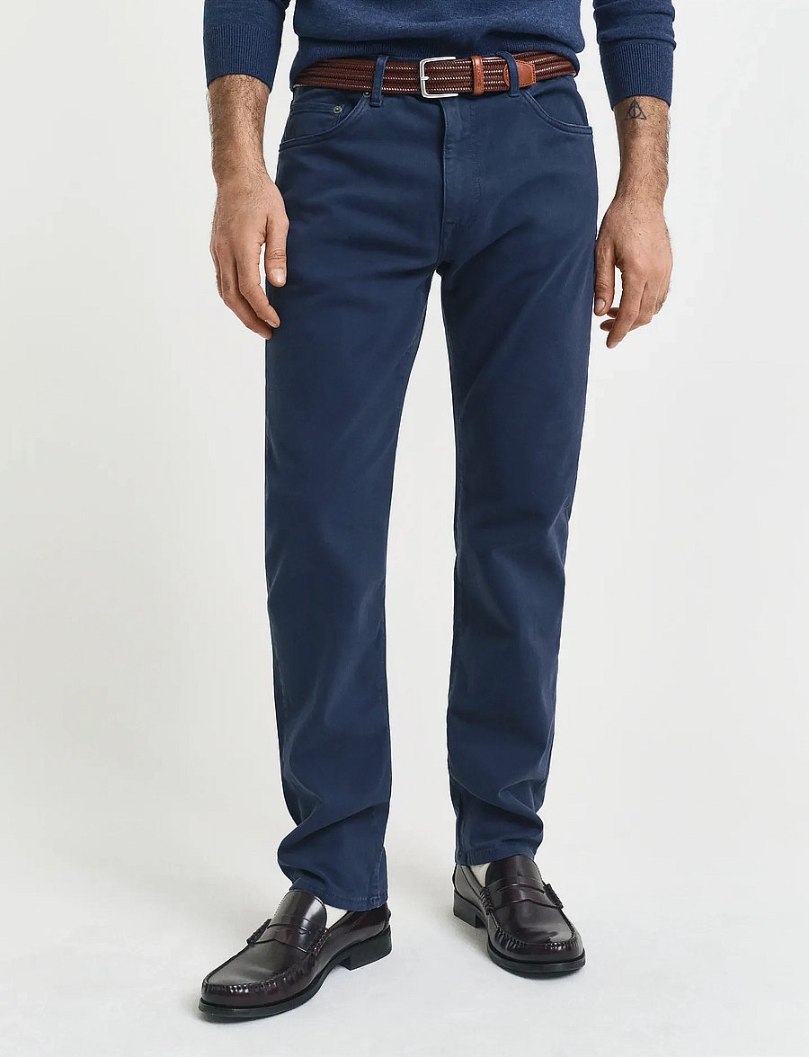 Gant - REGULAR DESERT JEANS - tavalised teksad - marine - 4
