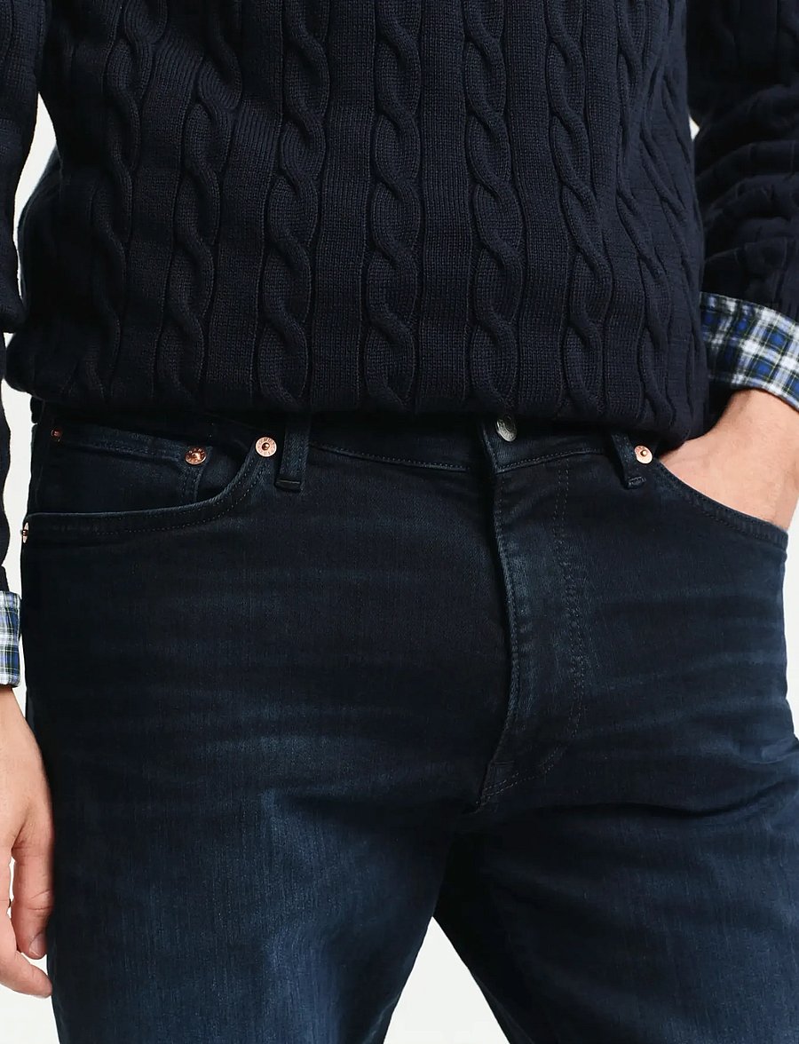 Gant - EXTRA SLIM ACTIVE RECOVER JEANS - slim jeans - black vintage - 4