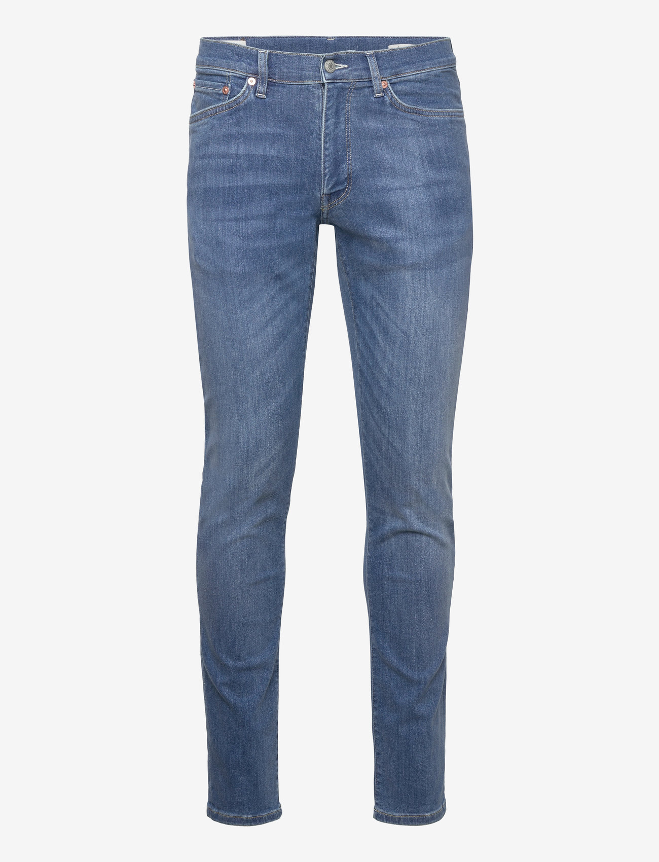GANT - EXTRA SLIM ACTIVE RECOVER JEANS - broeken & jeans - mid blue broken in - 0