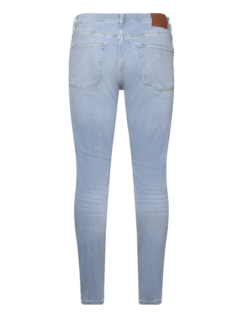 GANT - EXTRA SLIM ACTIVE RECOVER JEANS - kitsad teksad - semi light blue worn in - 2