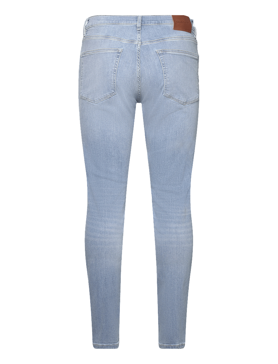 Gant - EXTRA SLIM ACTIVE RECOVER JEANS - aptempti džinsai - semi light blue worn in - 2