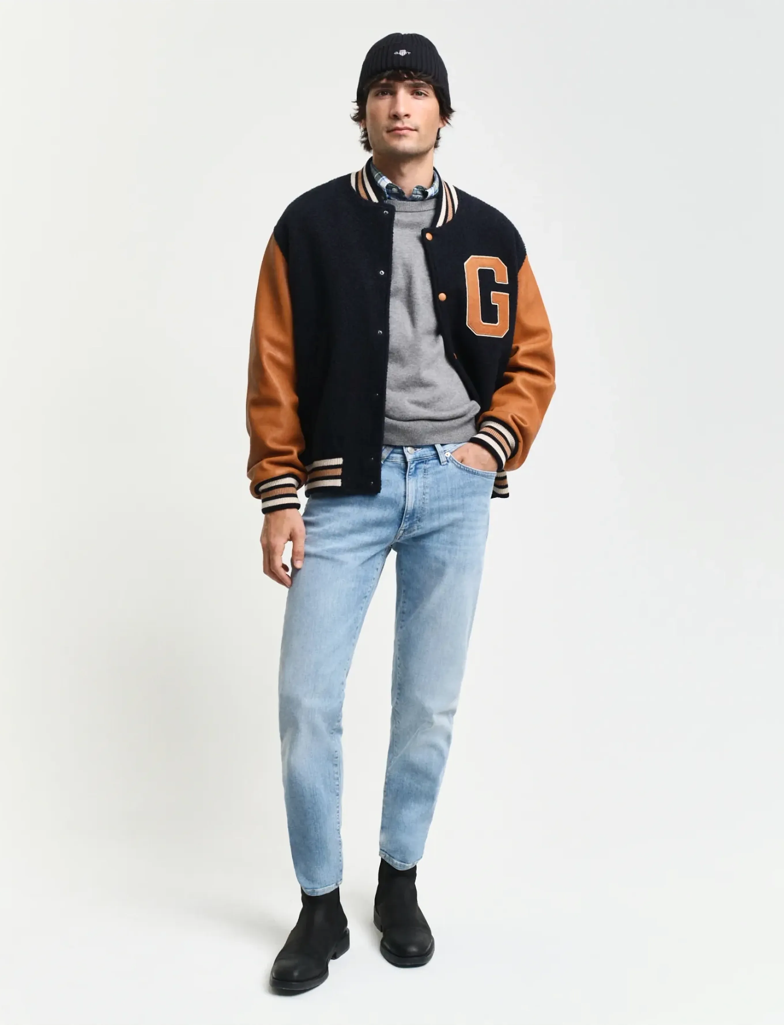 GANT EXTRA SLIM ACTIVE RECOVER JEANS - Slim jeans - SEMI LIGHT BLUE WORN IN / blue