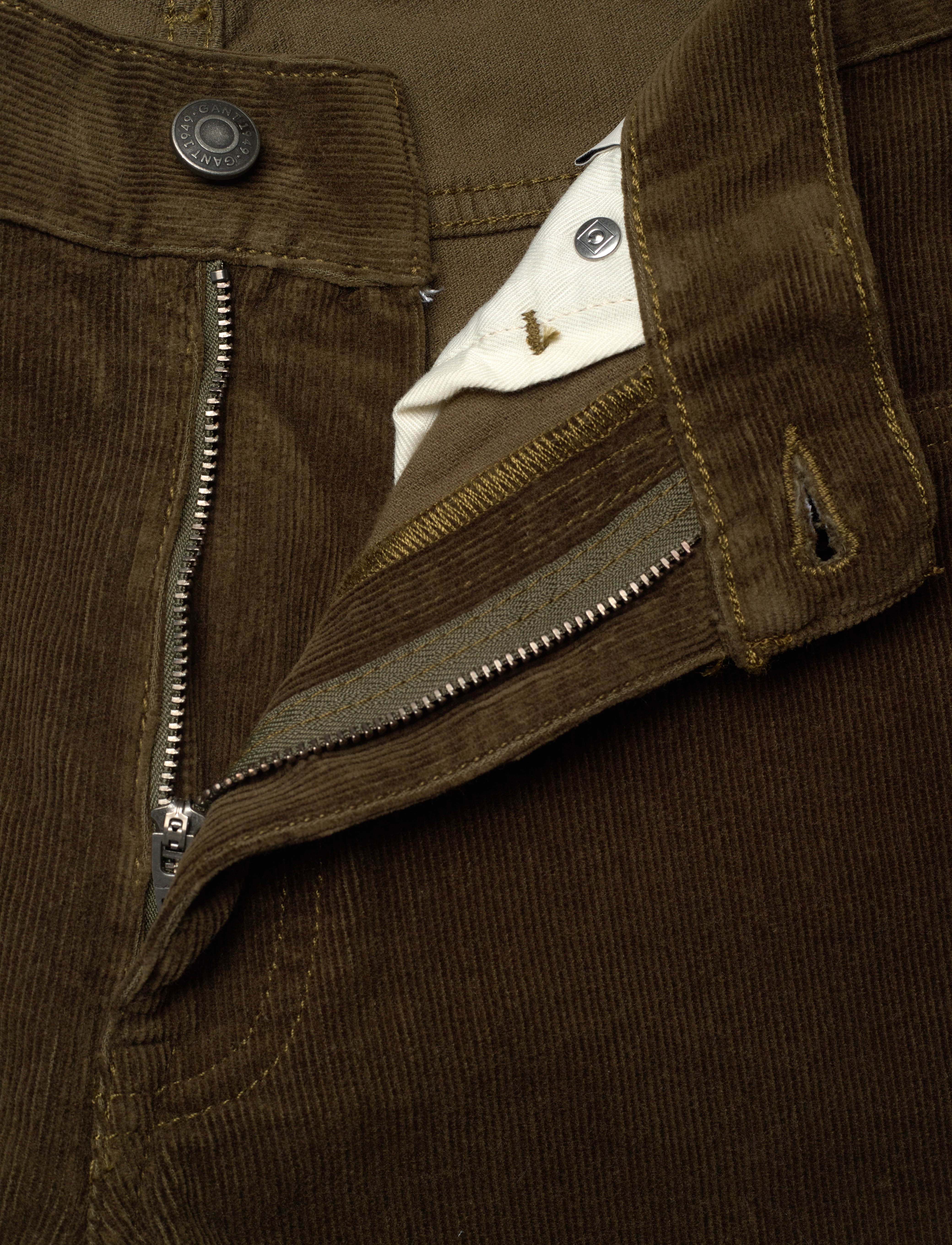 GANT - SLIM CORD JEANS - dark cactus - 3