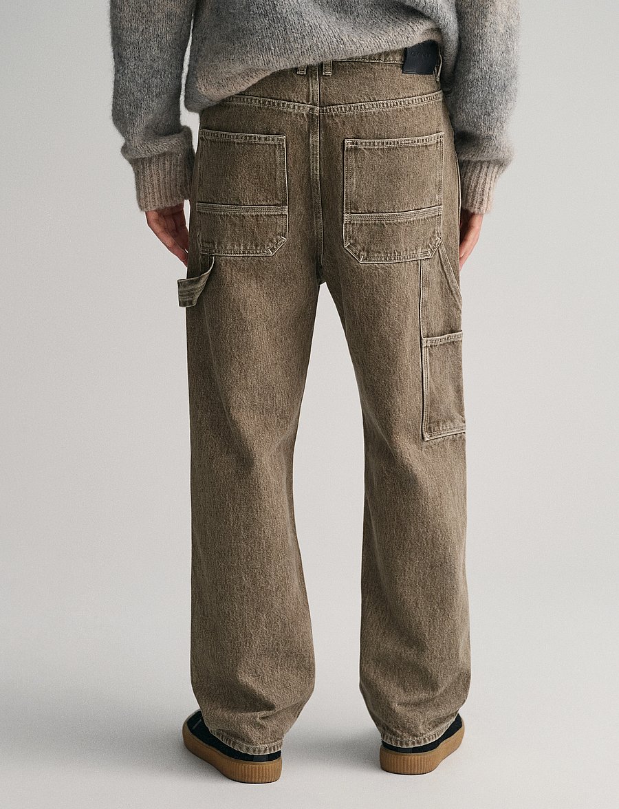 Gant - WORKWEAR JEANS - loose jeans - desert brown - 3