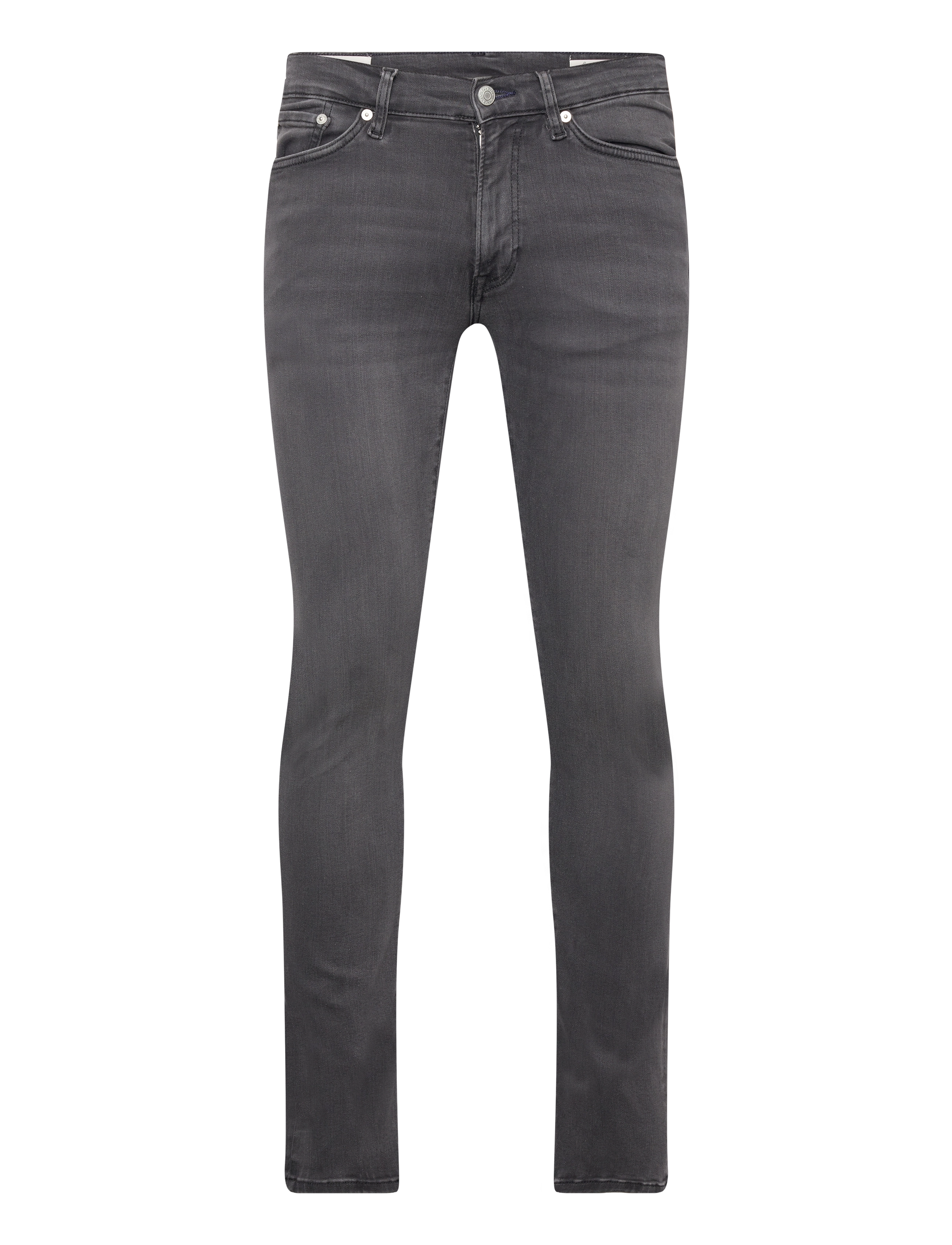 Gant - EXTRA SLIM ACTIVE REC BLK JEANS - bukser & jeans - black worn in - 1