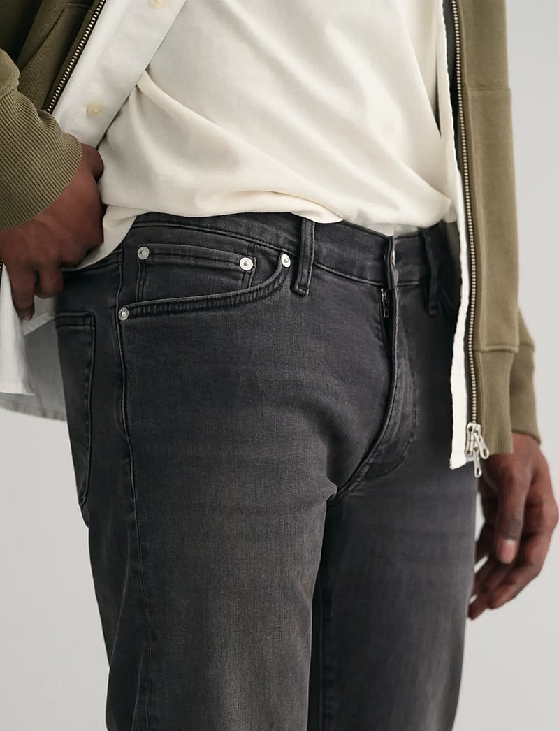 GANT - EXTRA SLIM ACTIVE REC BLK JEANS - slim jeans - black worn in - 4