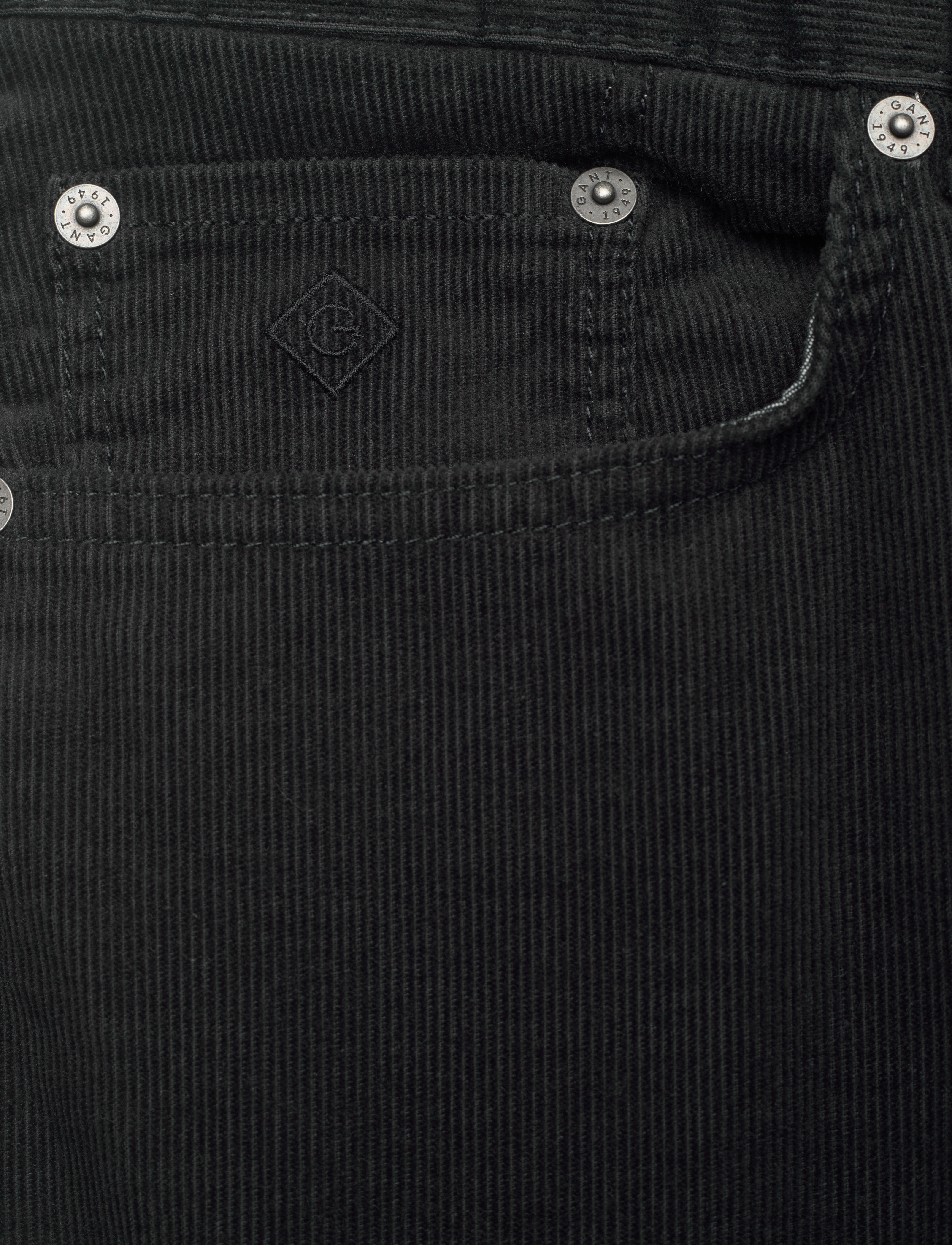 GANT - D1. HAYES CORD JEANS - black - 3