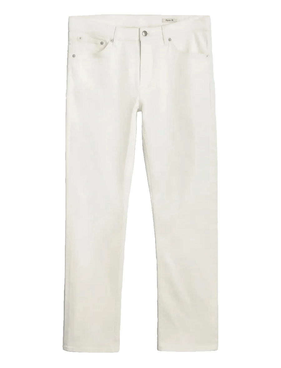 Gant - REG WHITE JEANS - regular jeans - eggshell - 1