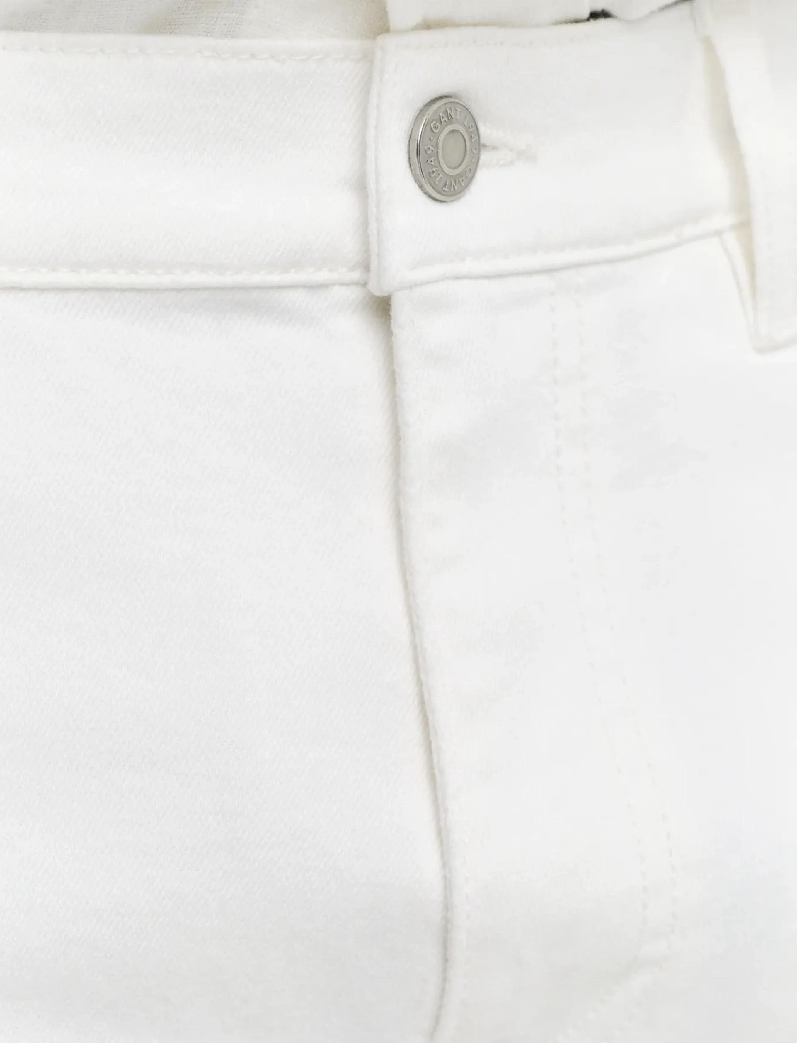 Gant - REG WHITE JEANS - bukser & jeans - eggshell - 4