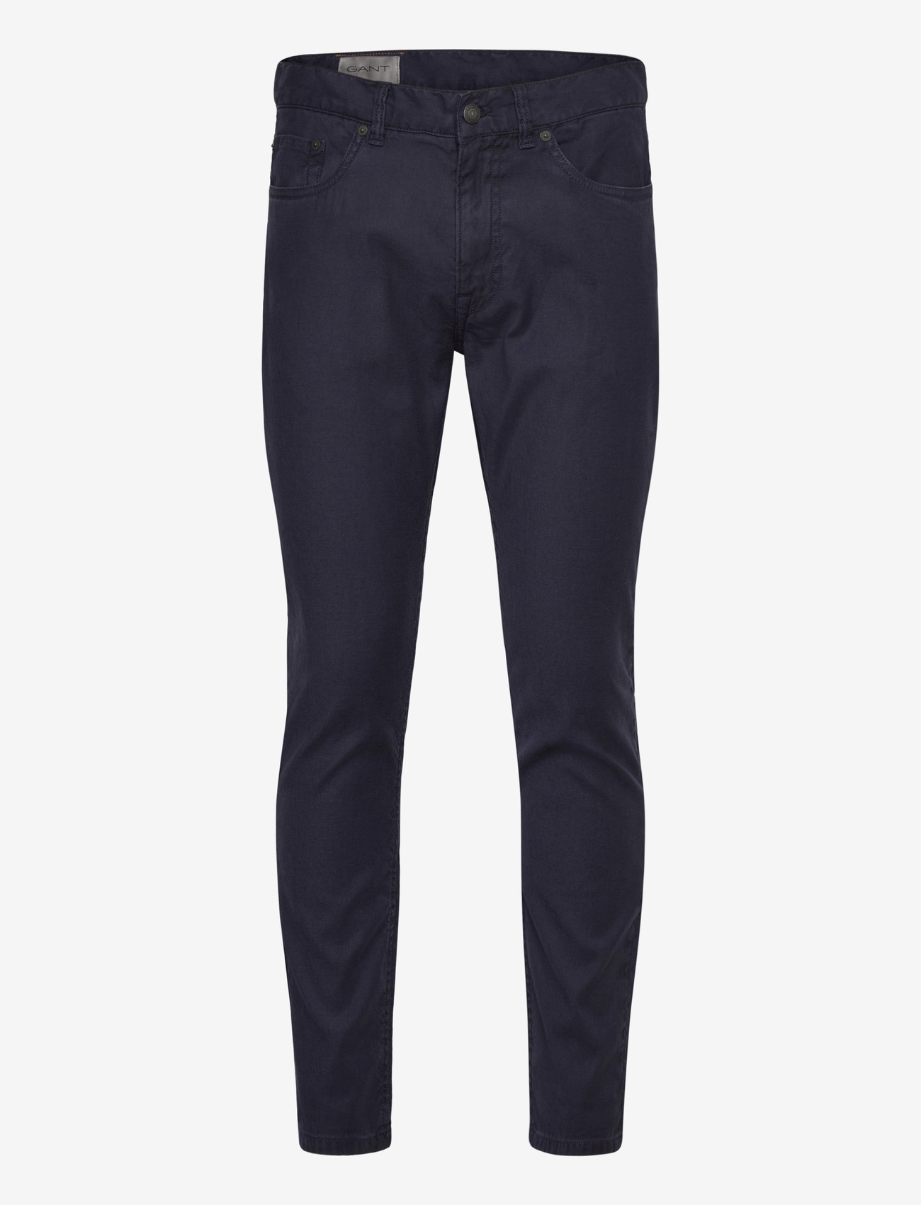 Gant - SLIM COT/LINEN JEANS - kitsad teksad - evening blue - 0
