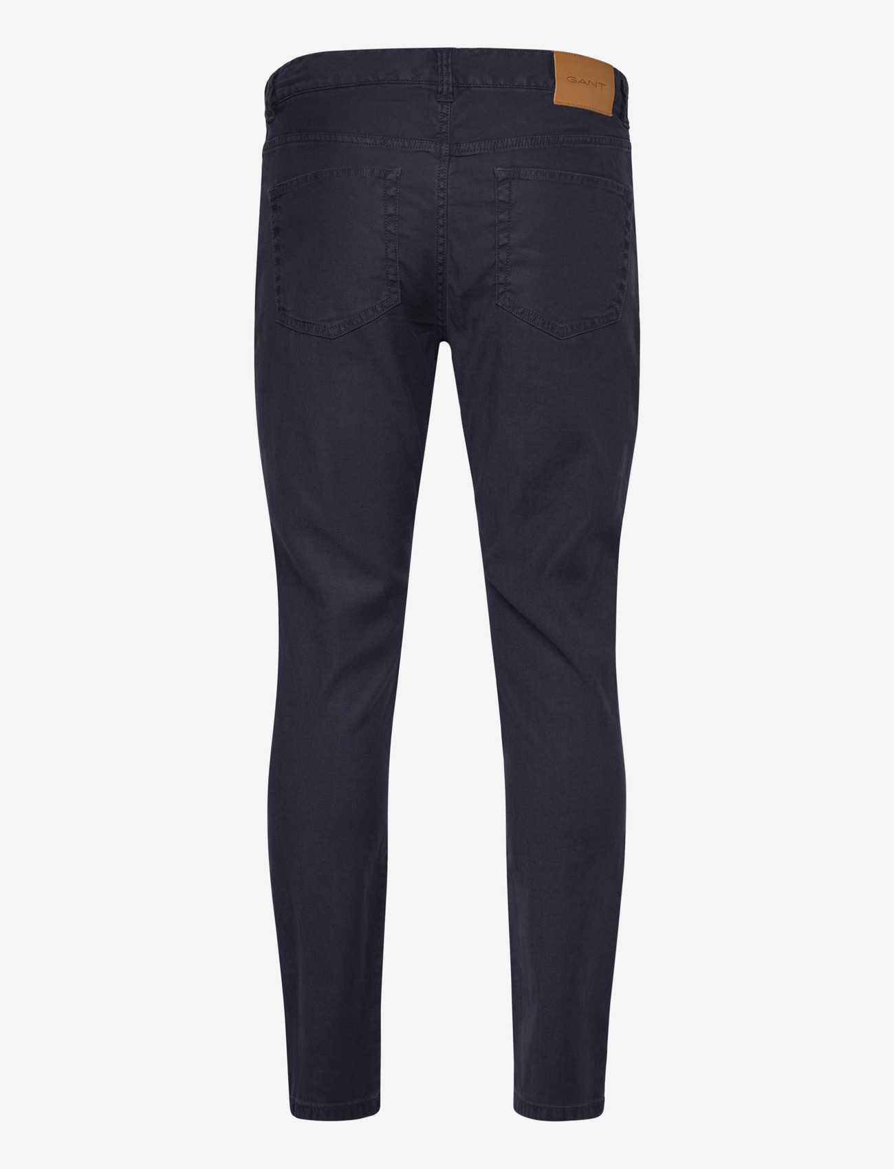 Gant - SLIM COT/LINEN JEANS - kitsad teksad - evening blue - 1