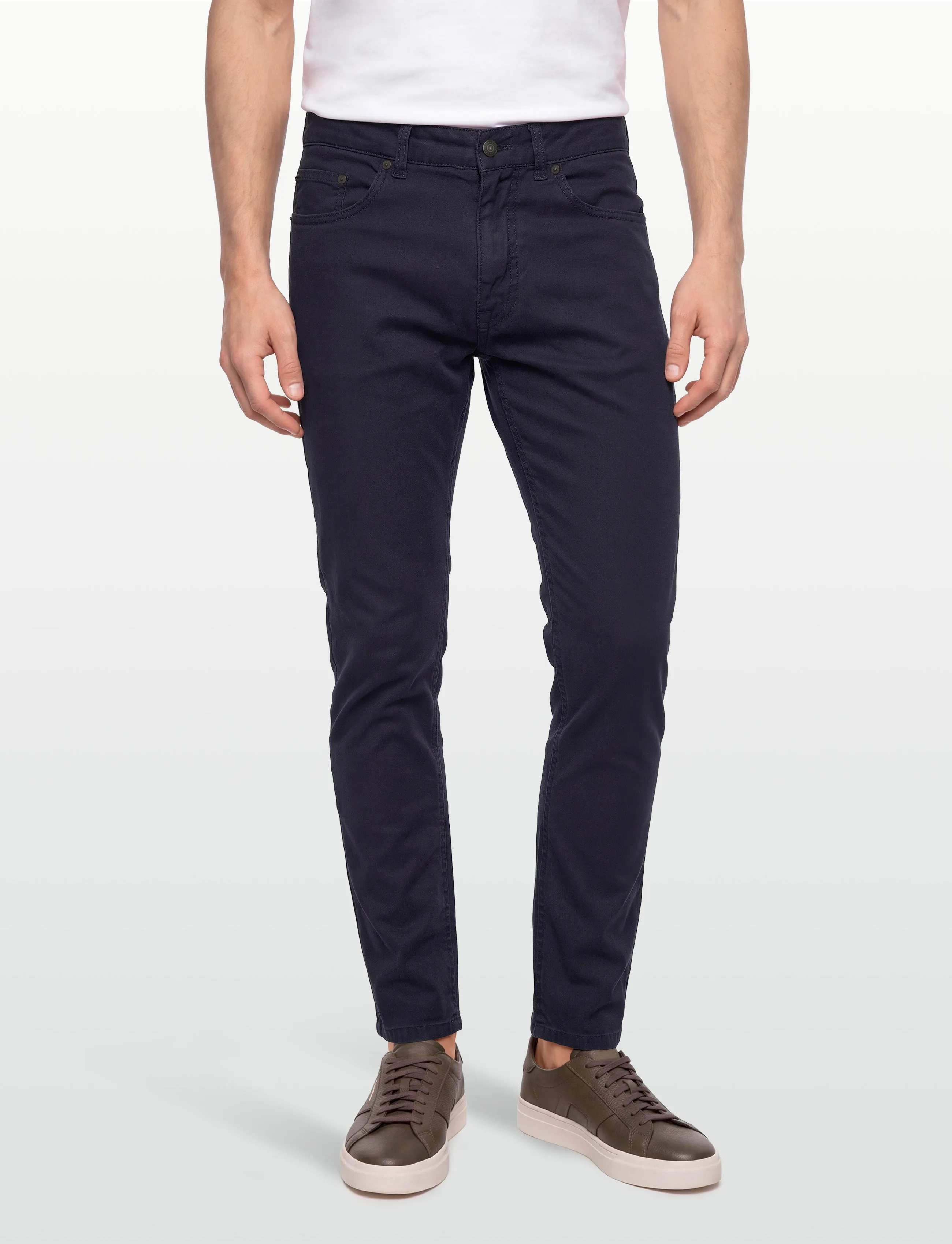Gant - SLIM COT/LINEN JEANS - hosen & jeans - evening blue - 3