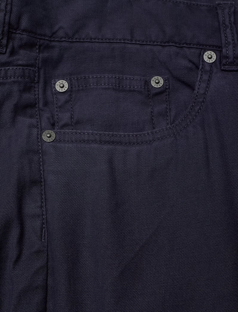 Gant - SLIM COT/LINEN JEANS - kitsad teksad - evening blue - 2