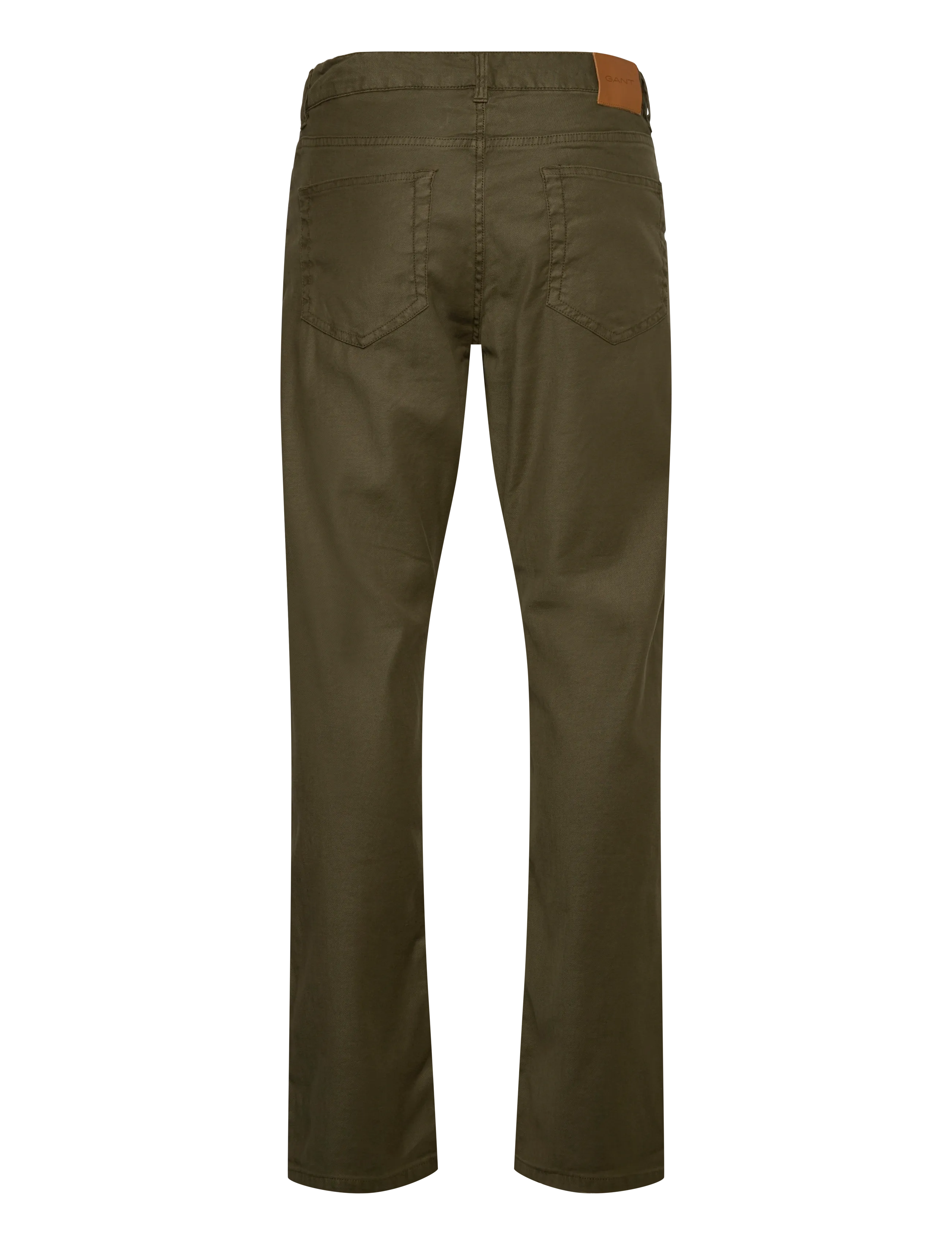 Gant - REG COT/LINEN JEANS - bukser & jeans - juniper green - 1
