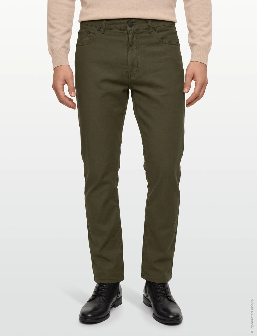 Gant - REG COT/LINEN JEANS - regular jeans - juniper green - 3